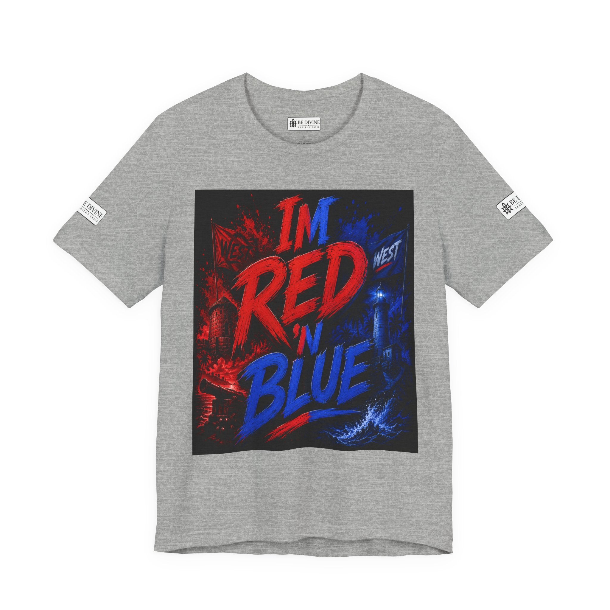 BE DIVINE™ I’m Red ’N Blue Energy Tee