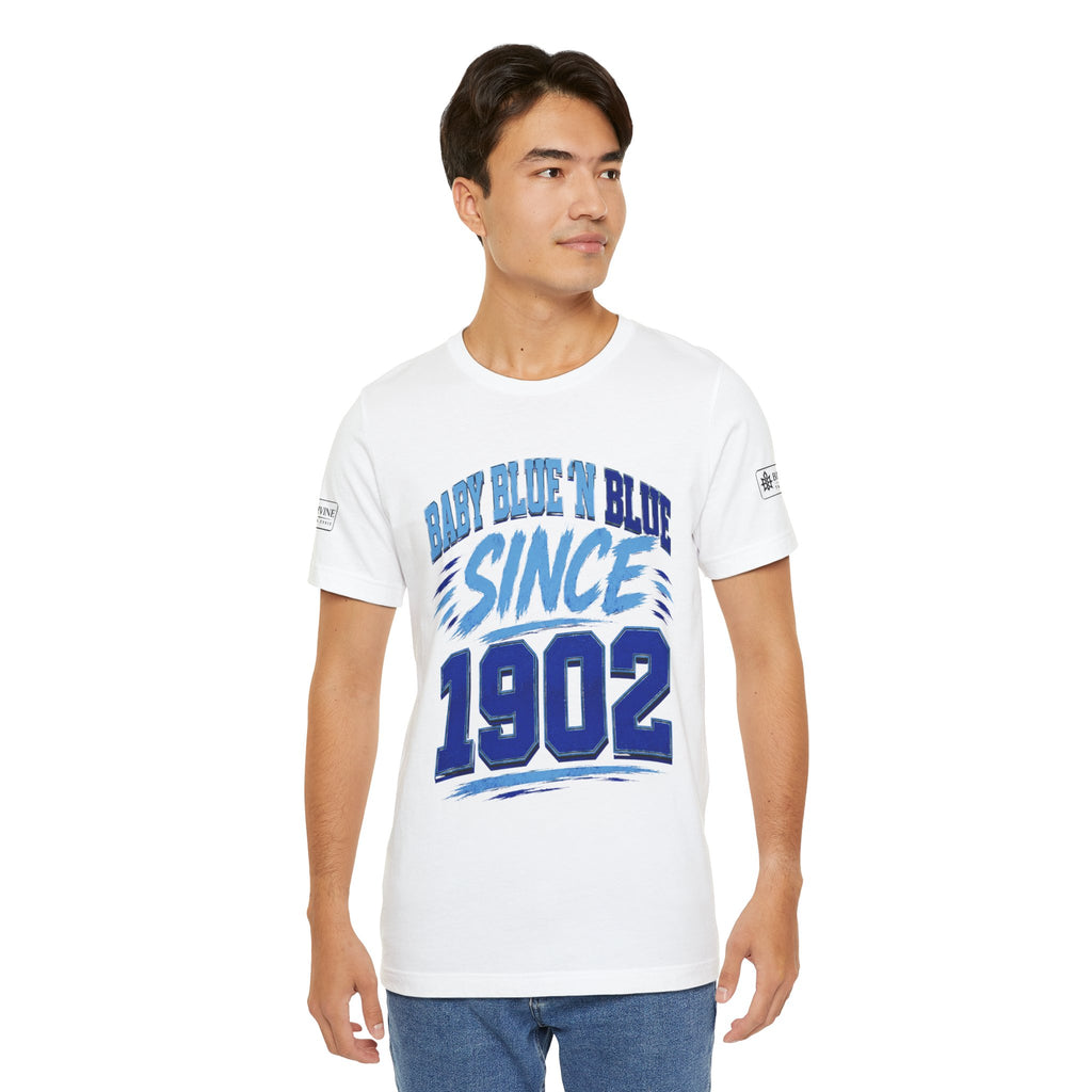 BE DIVINE™ Baby Blue 'N Blue Since 1902 Royalty Tee