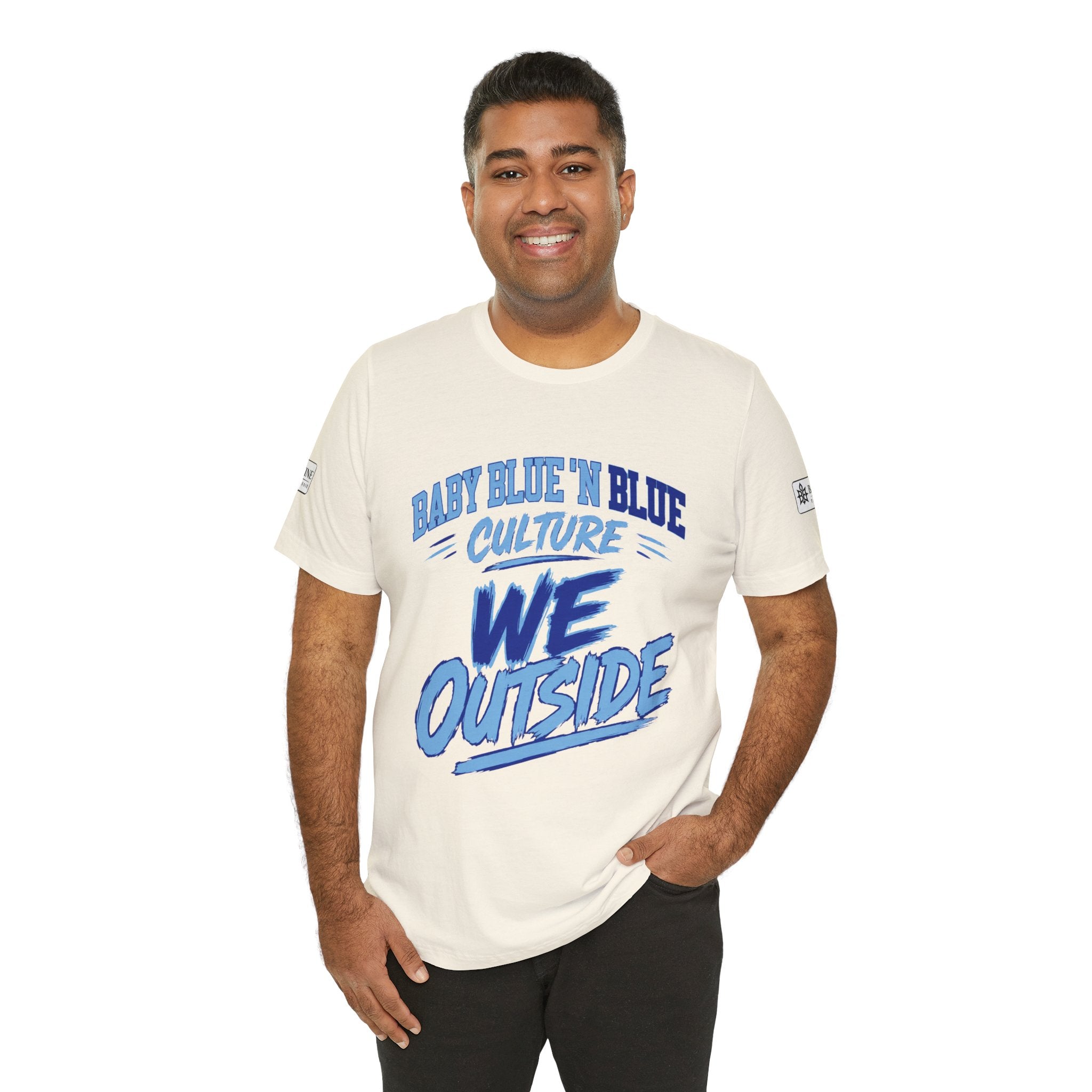 BE DIVINE™ Baby Blue 'N Blue Culture – We Outside Tee