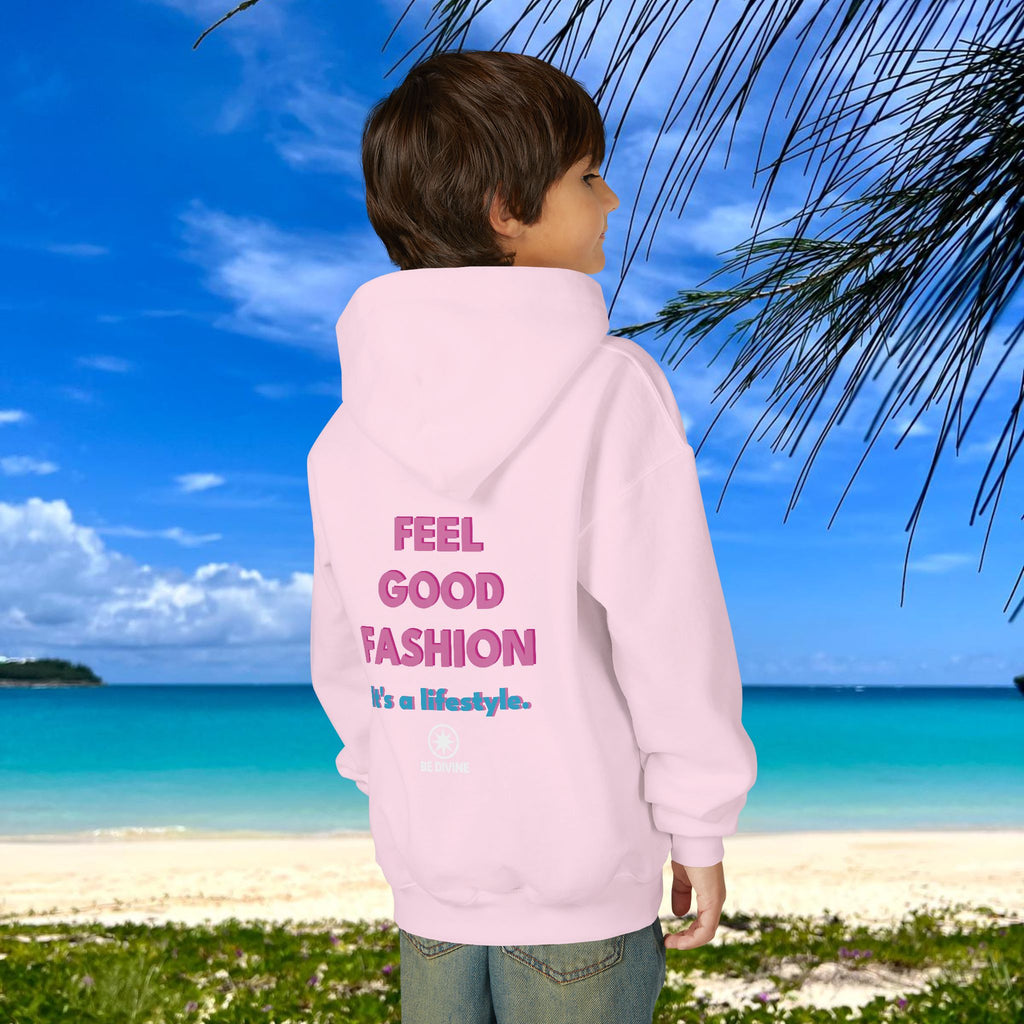 BE DIVINE™ Youth Hoodie – Gender Neutral, Soft Cotton, Inspirational Print (Youth S–XL)