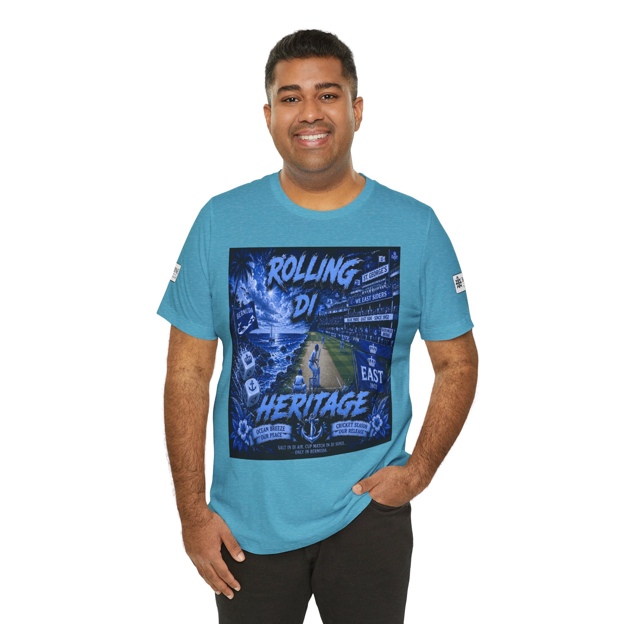 BE DIVINE™ Rolling Di Heritage – All I See Is Blue Vibes Heritage Tee