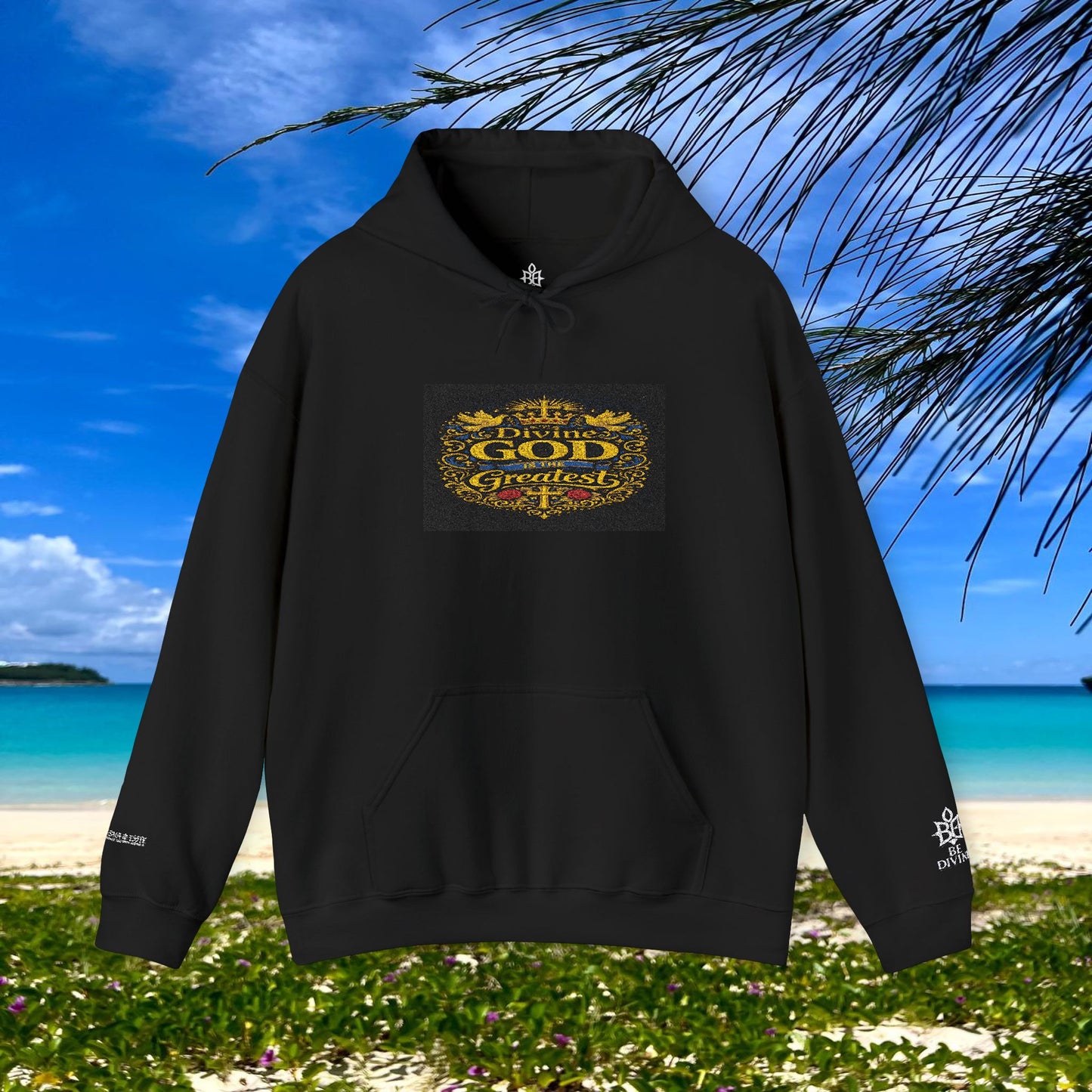 BE DIVINE™ “Divine God Is the Greatest” Embroidered Unisex Hoodie