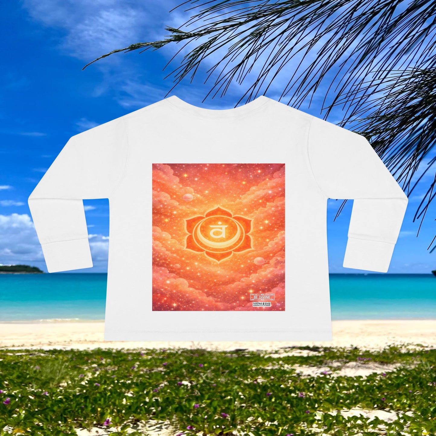BE DIVINE™ Sacral Chakra Toddler Long Sleeve Tee | Emotional Expression & Creativity Shirt