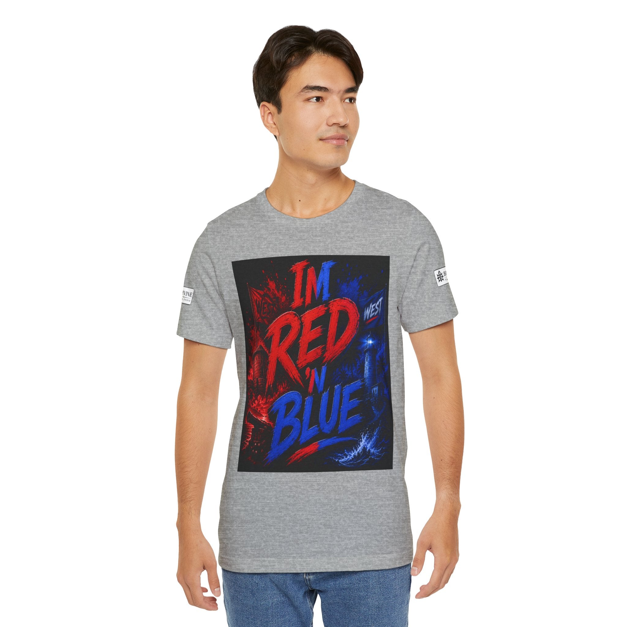 BE DIVINE™ I’m Red ’N Blue Energy Tee