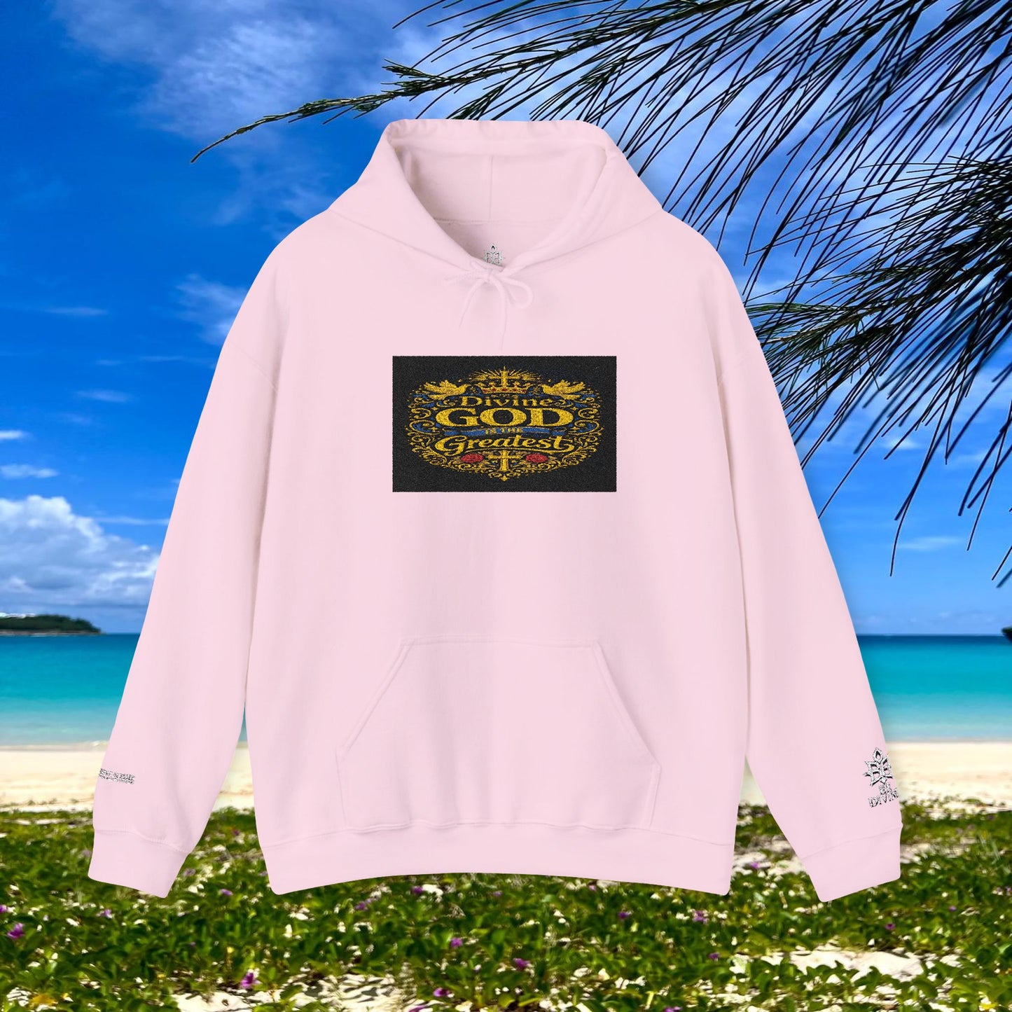 BE DIVINE™ “Divine God Is the Greatest” Embroidered Unisex Hoodie