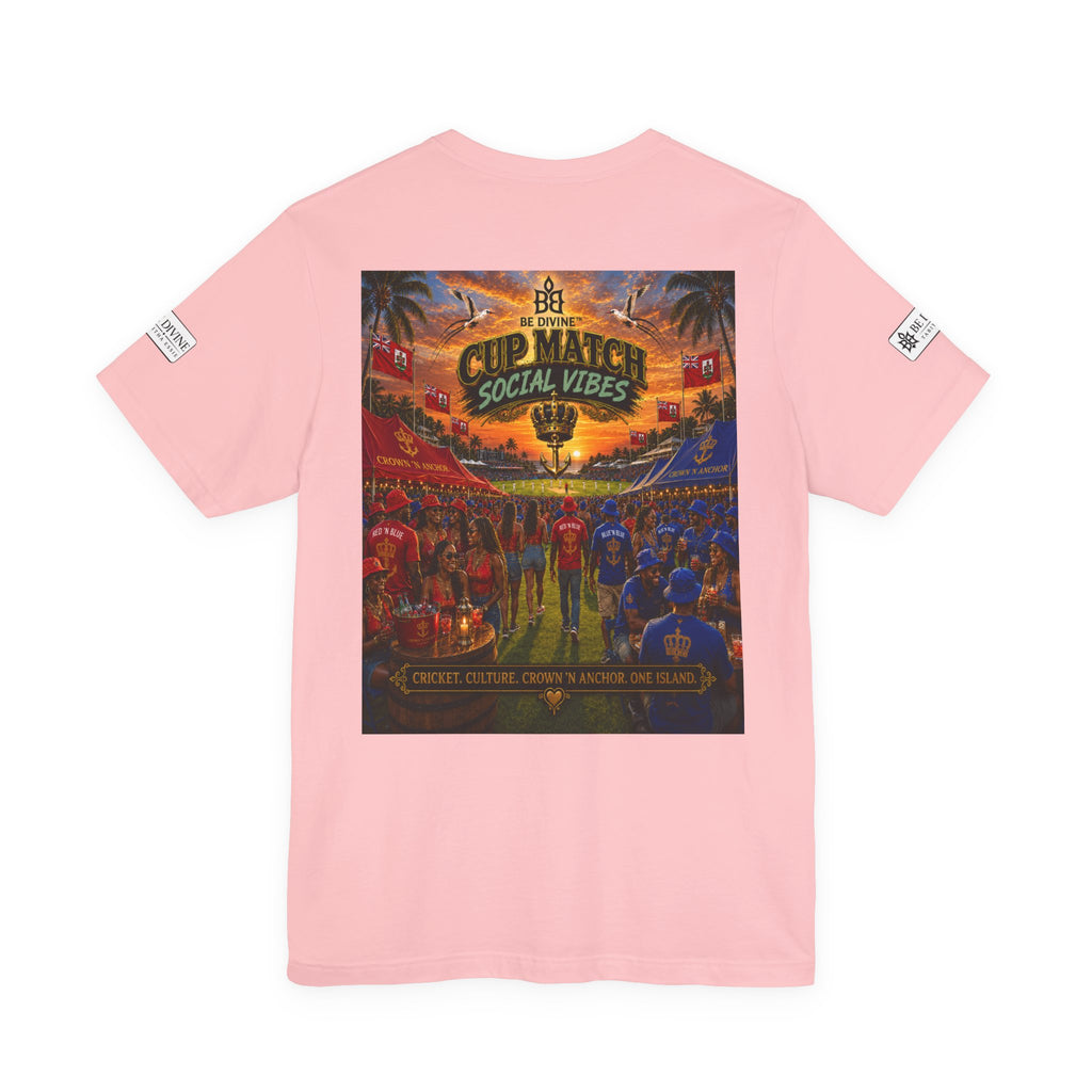 BE DIVINE™ Cup Match Social Vibes Tee – Crown 'N Anchor Edition