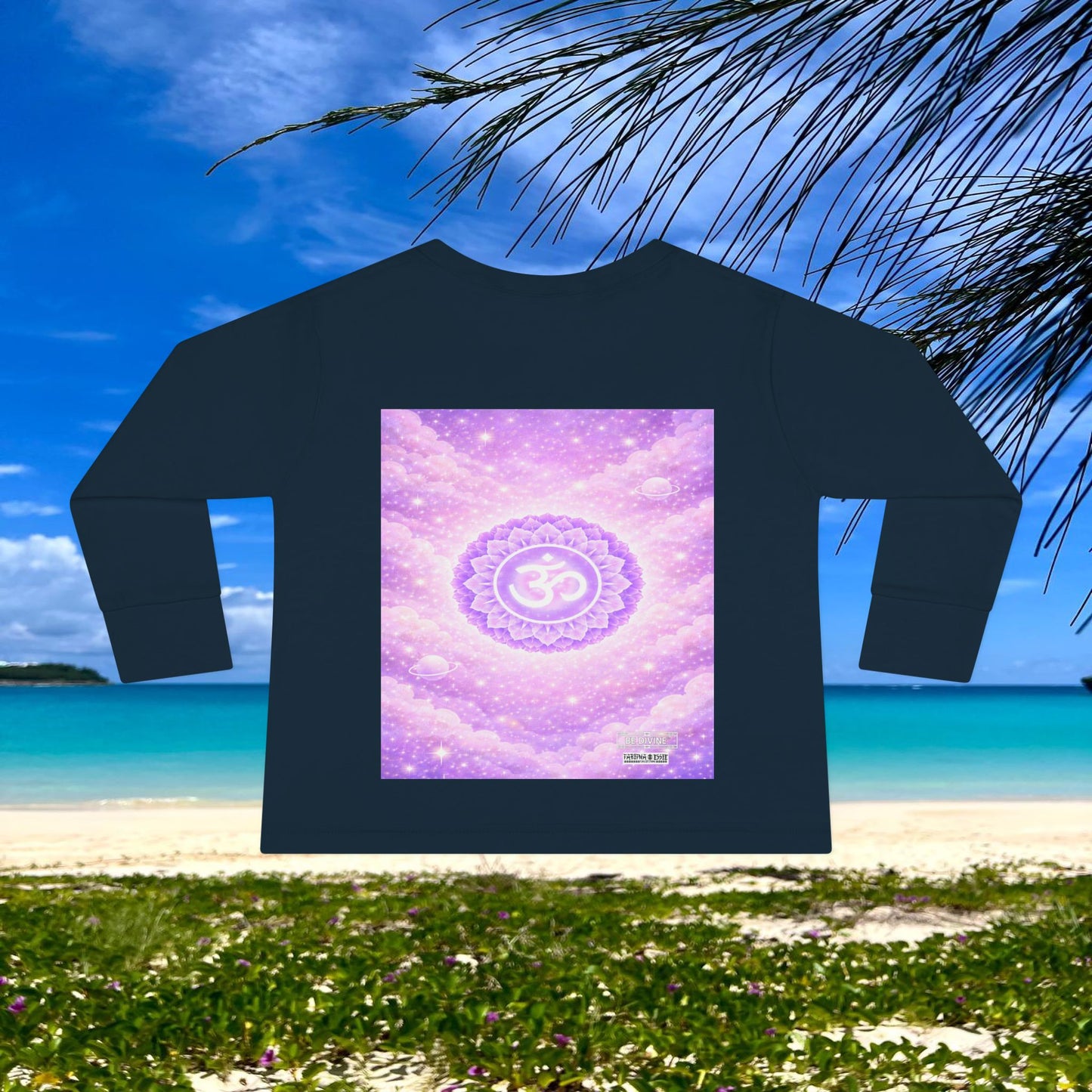 BE DIVINE™ Crown Chakra Toddler Long Sleeve Tee | Worthiness & Inner Peace Shirt