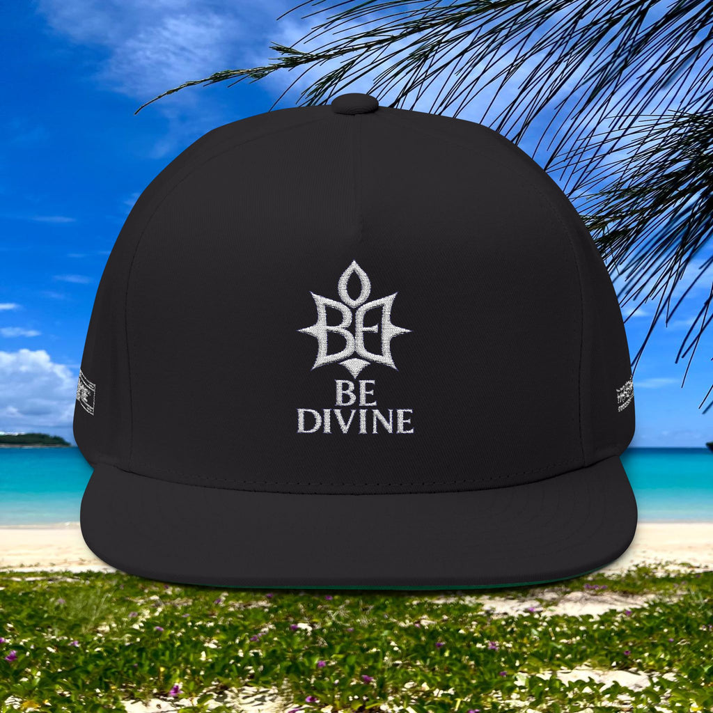 BE DIVINE™ Flat Bill Cap – Embroidered Signature