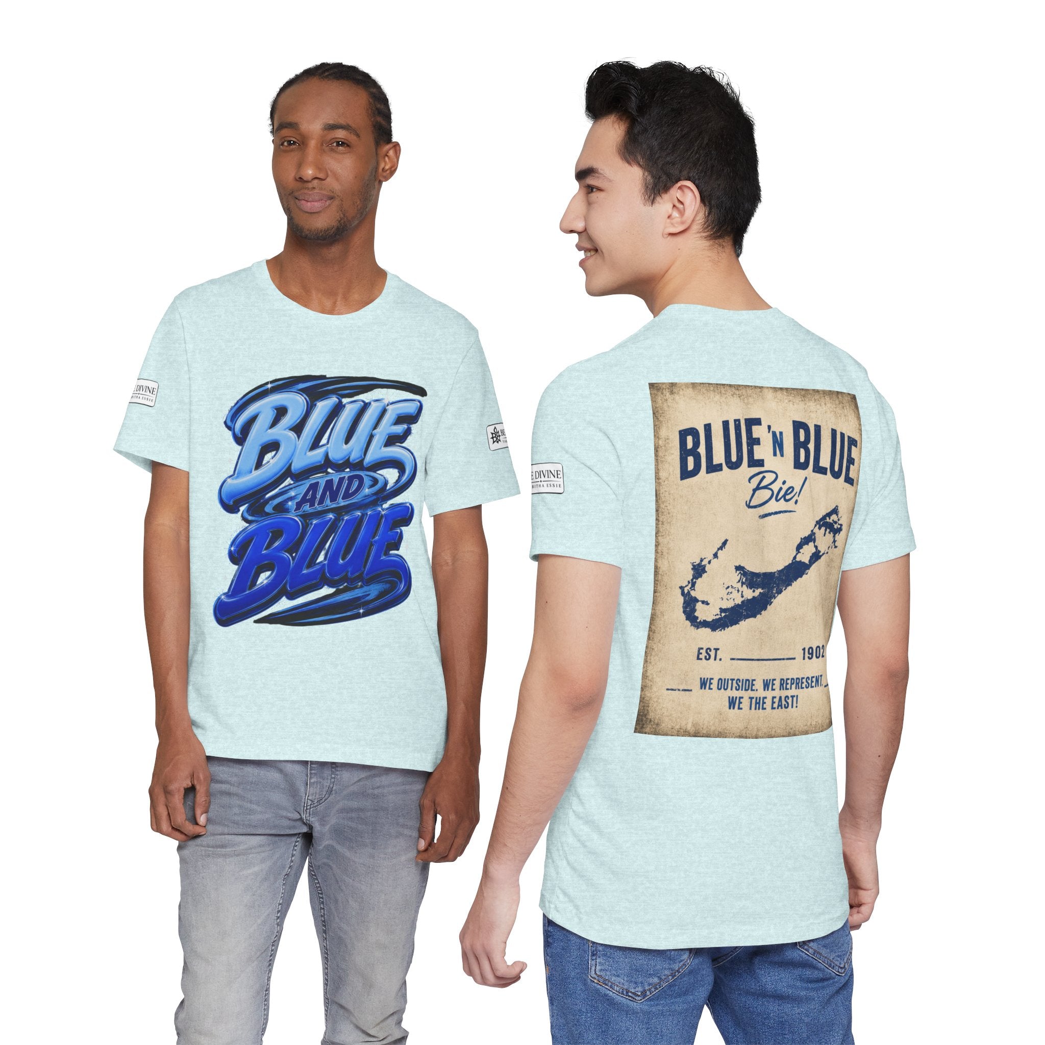 BE DIVINE™ Blue and Blue Bie! – East Side Heritage Collector Tee