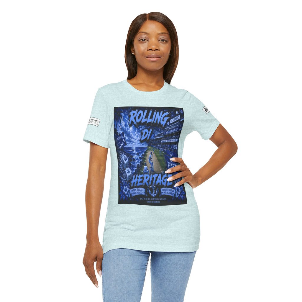 BE DIVINE™ Rolling Di Heritage – All I See Is Blue Vibes Heritage Tee