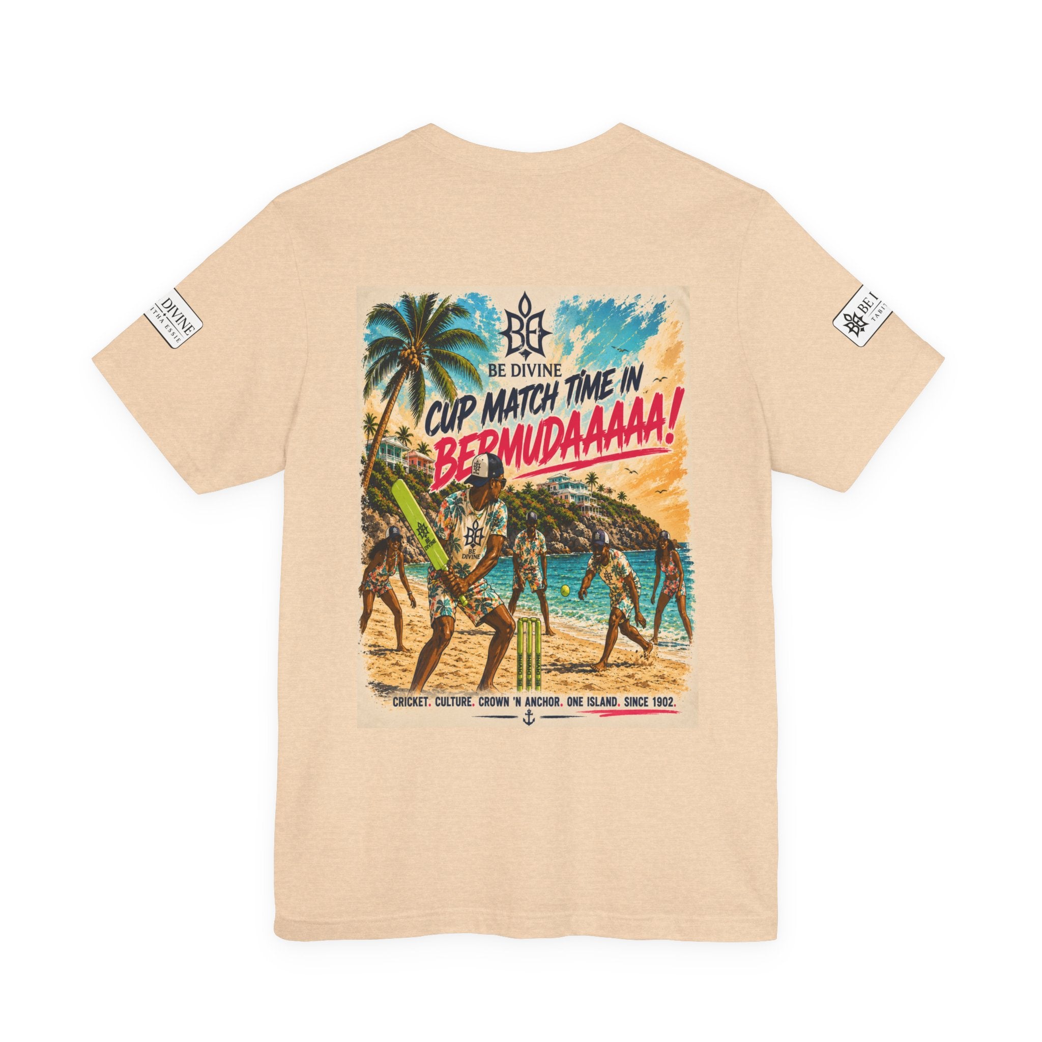 BE DIVINE™ Just Vibes Tee – Bermuda Cup Match Edition
