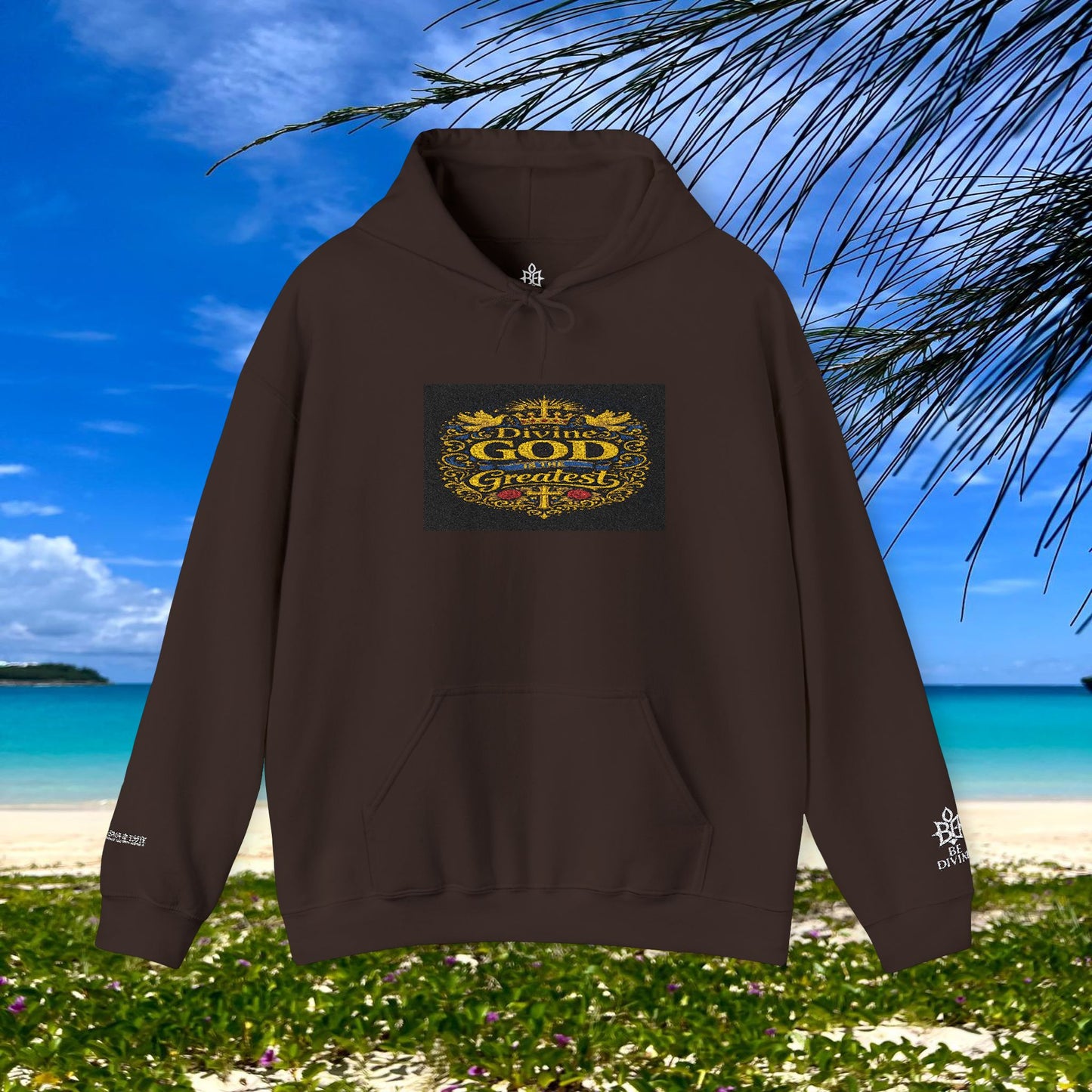BE DIVINE™ “Divine God Is the Greatest” Embroidered Unisex Hoodie