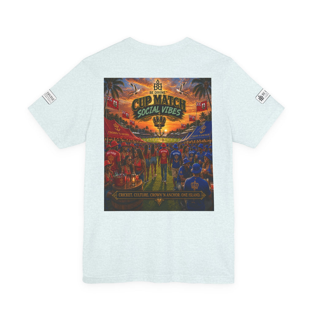 BE DIVINE™ Cup Match Social Vibes Tee – Crown 'N Anchor Edition