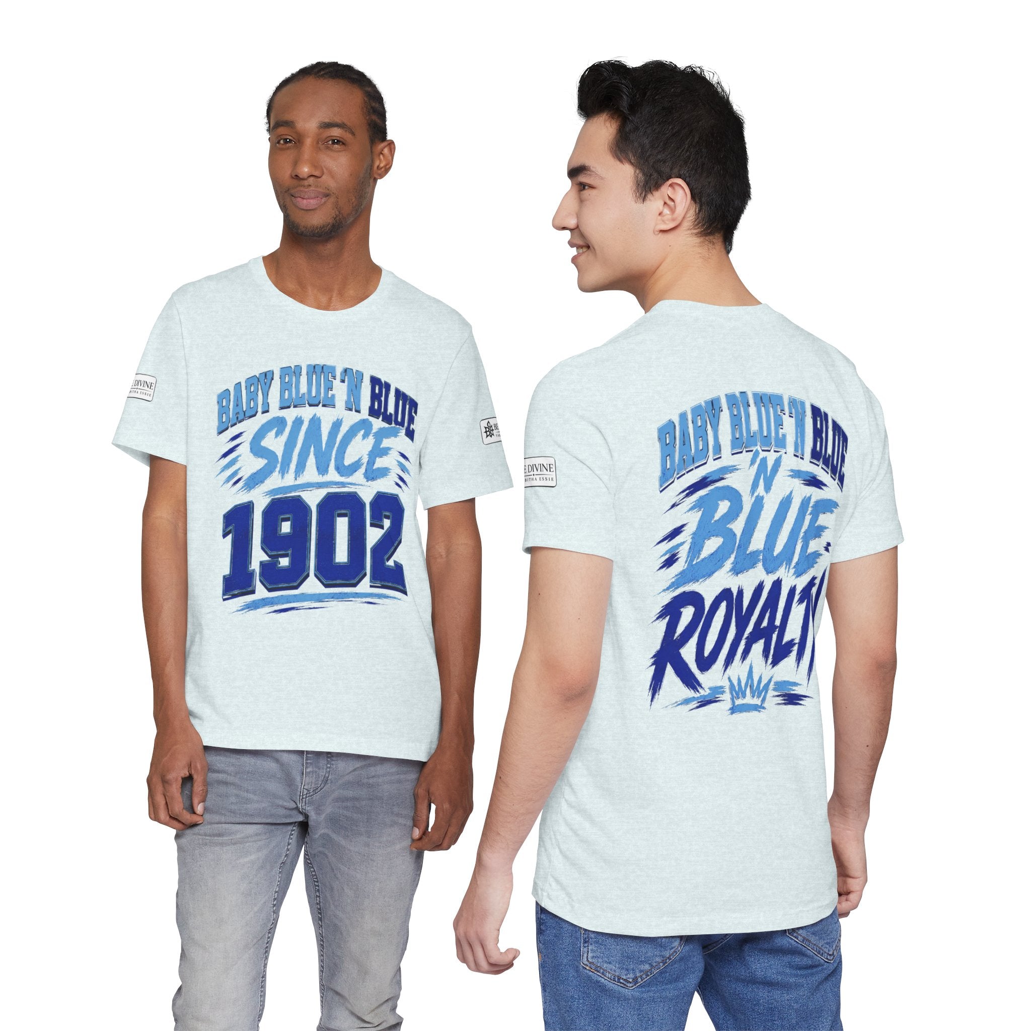 BE DIVINE™ Baby Blue 'N Blue Since 1902 Royalty Tee