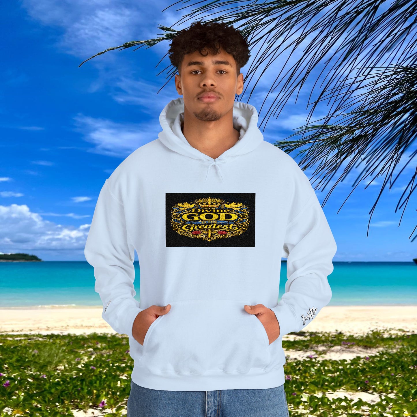 BE DIVINE™ “Divine God Is the Greatest” Embroidered Unisex Hoodie