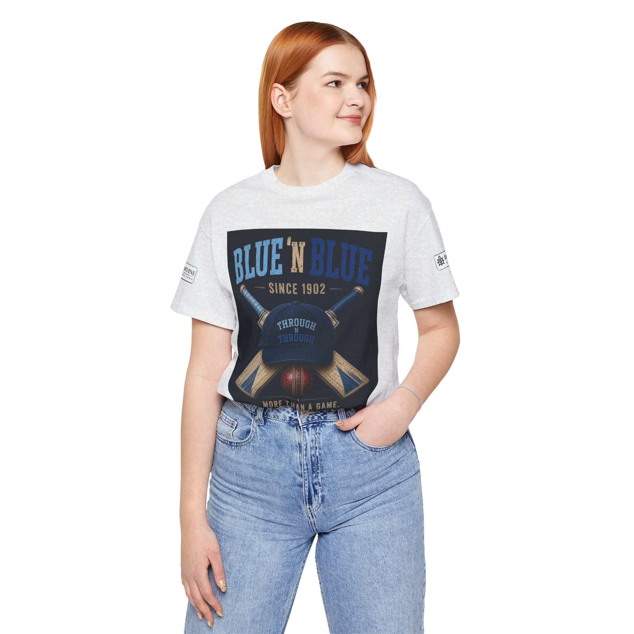 BE DIVINE™ Blue 'N Blue Since 1902 – Through 'N Through Heritage Tee