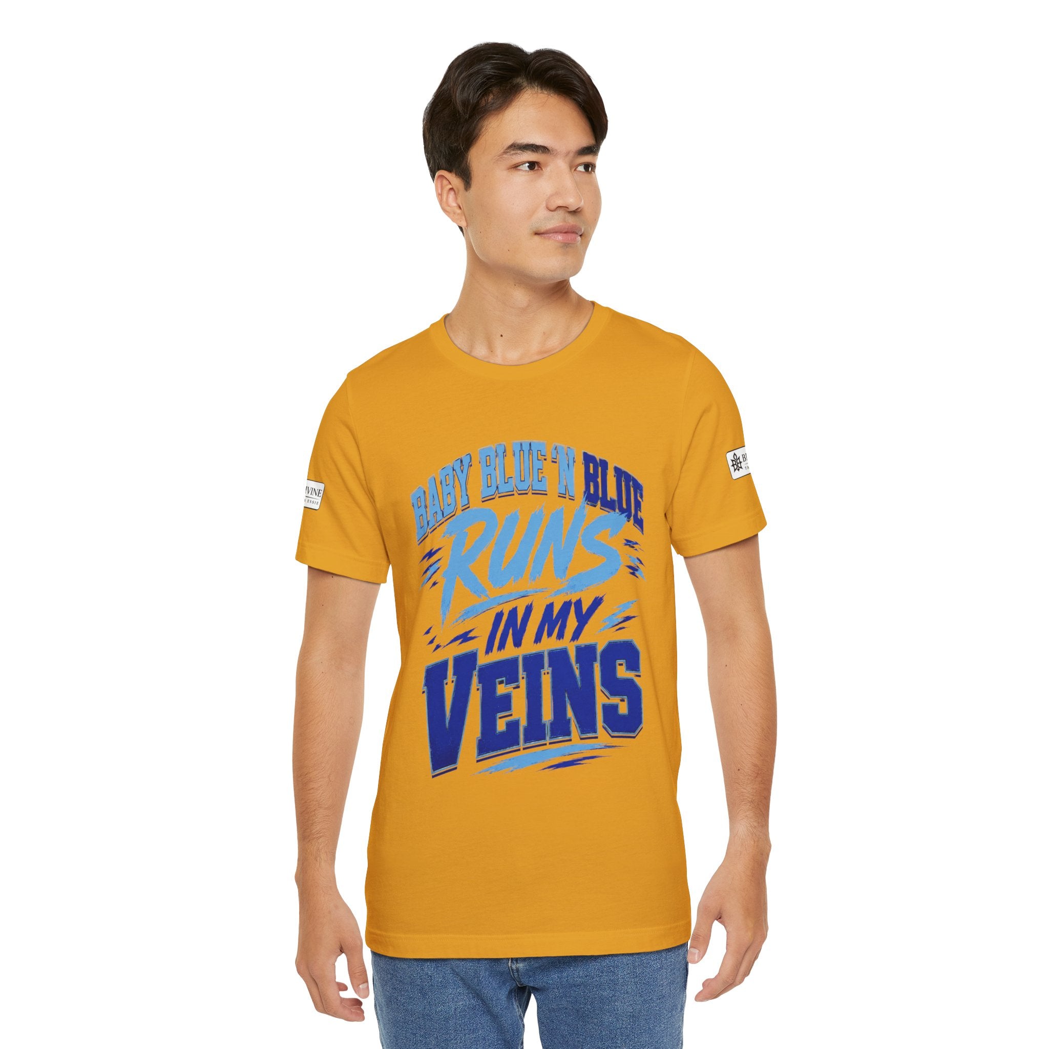 BE DIVINE™ Baby Blue 'N Blue Runs In My Veins Through 'N Through Tee