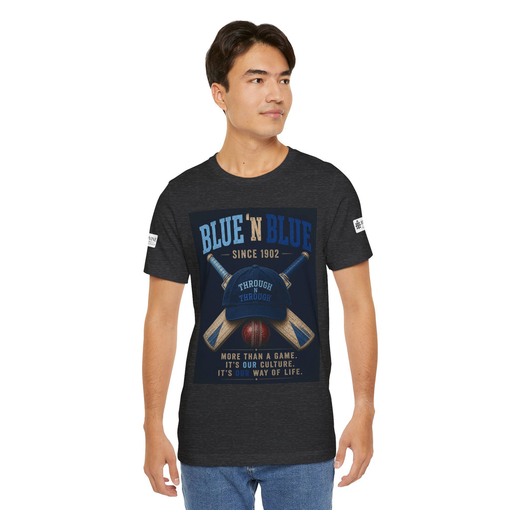 BE DIVINE™ Blue 'N Blue Since 1902 – Through 'N Through Heritage Tee