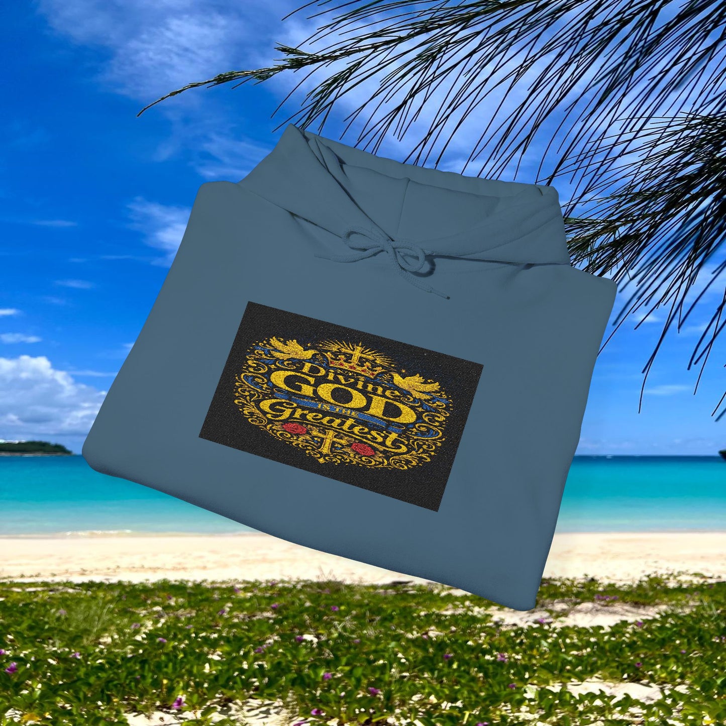 BE DIVINE™ “Divine God Is the Greatest” Embroidered Unisex Hoodie