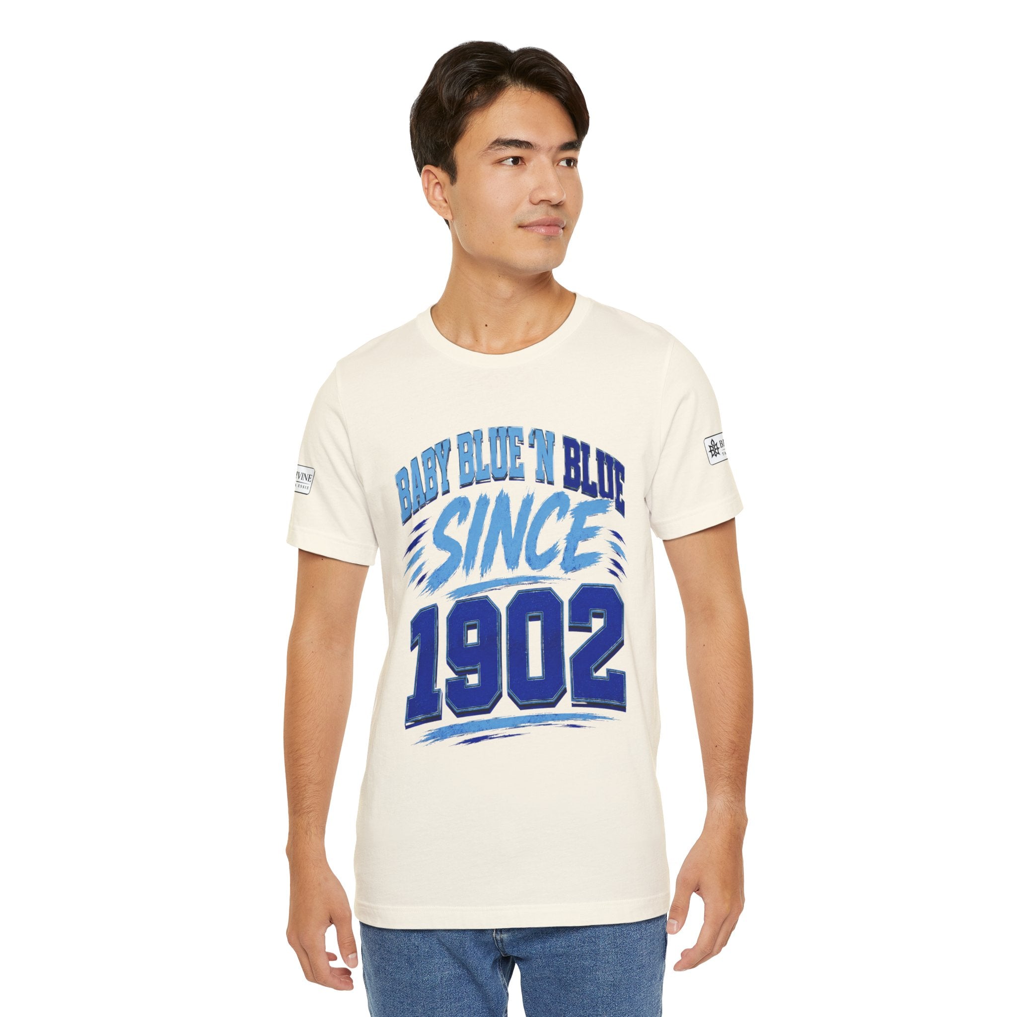 BE DIVINE™ Baby Blue 'N Blue Since 1902 Royalty Tee