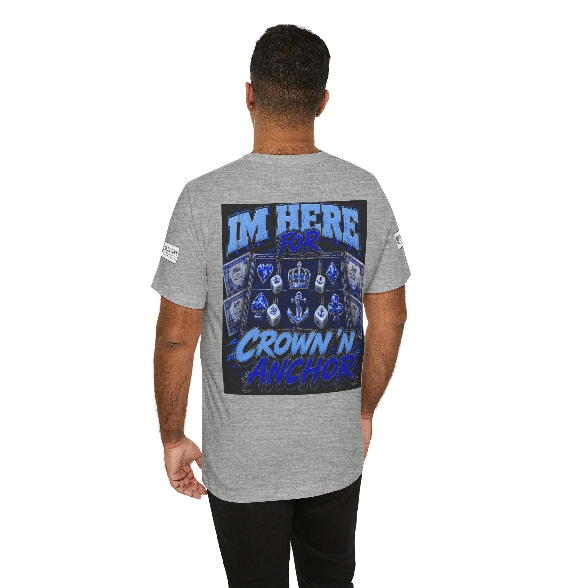 BE DIVINE™ Blue 'N Blue Heritage – I'm Here For Crown & Anchor Tee