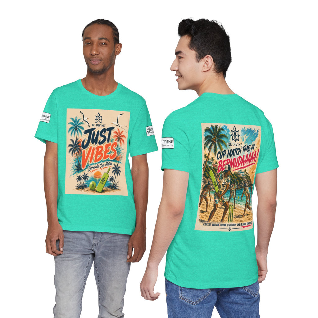 BE DIVINE™ Just Vibes Tee – Bermuda Cup Match Edition