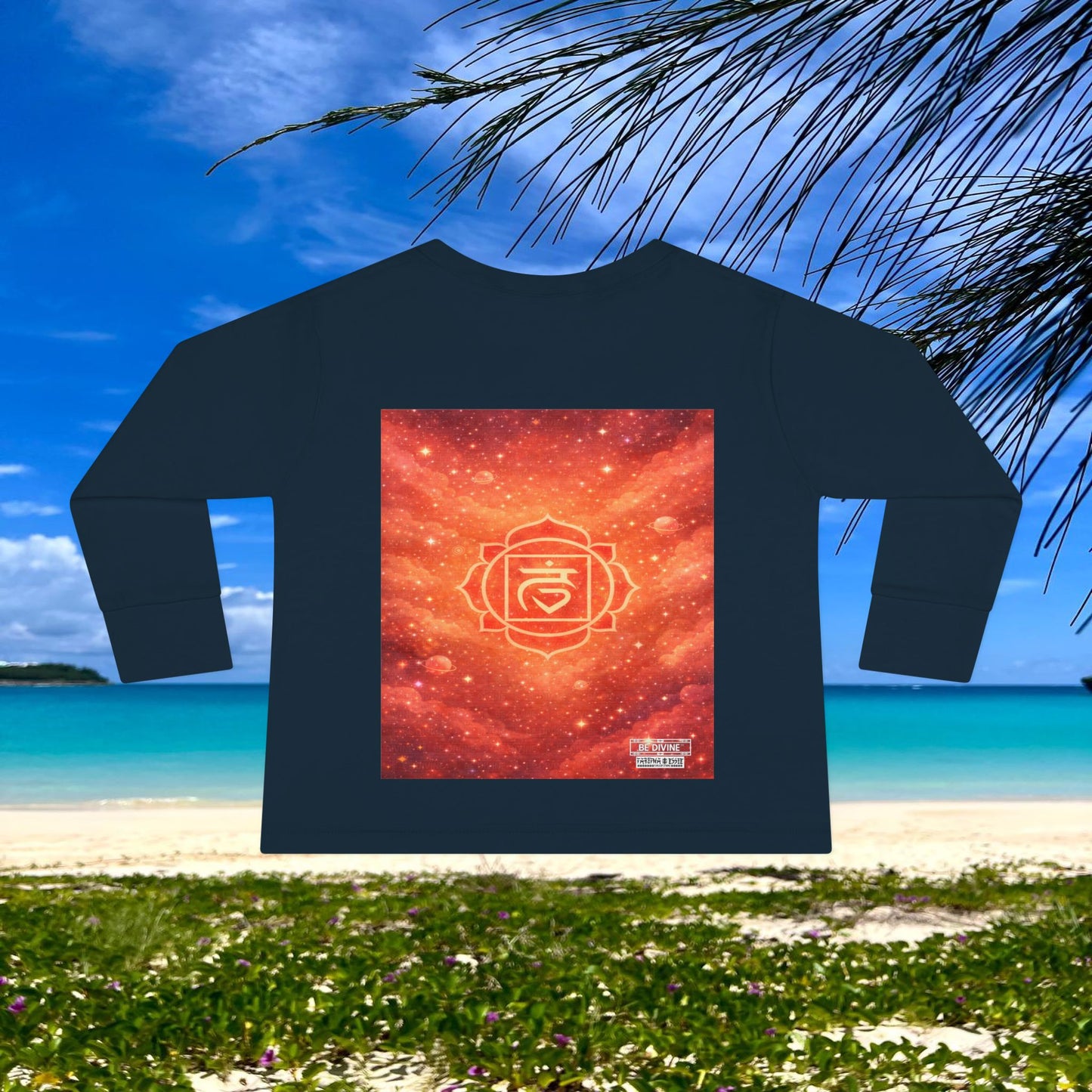 BE DIVINE™ Root Chakra Toddler Long Sleeve Tee | Safety & Security Affirmation Shirt
