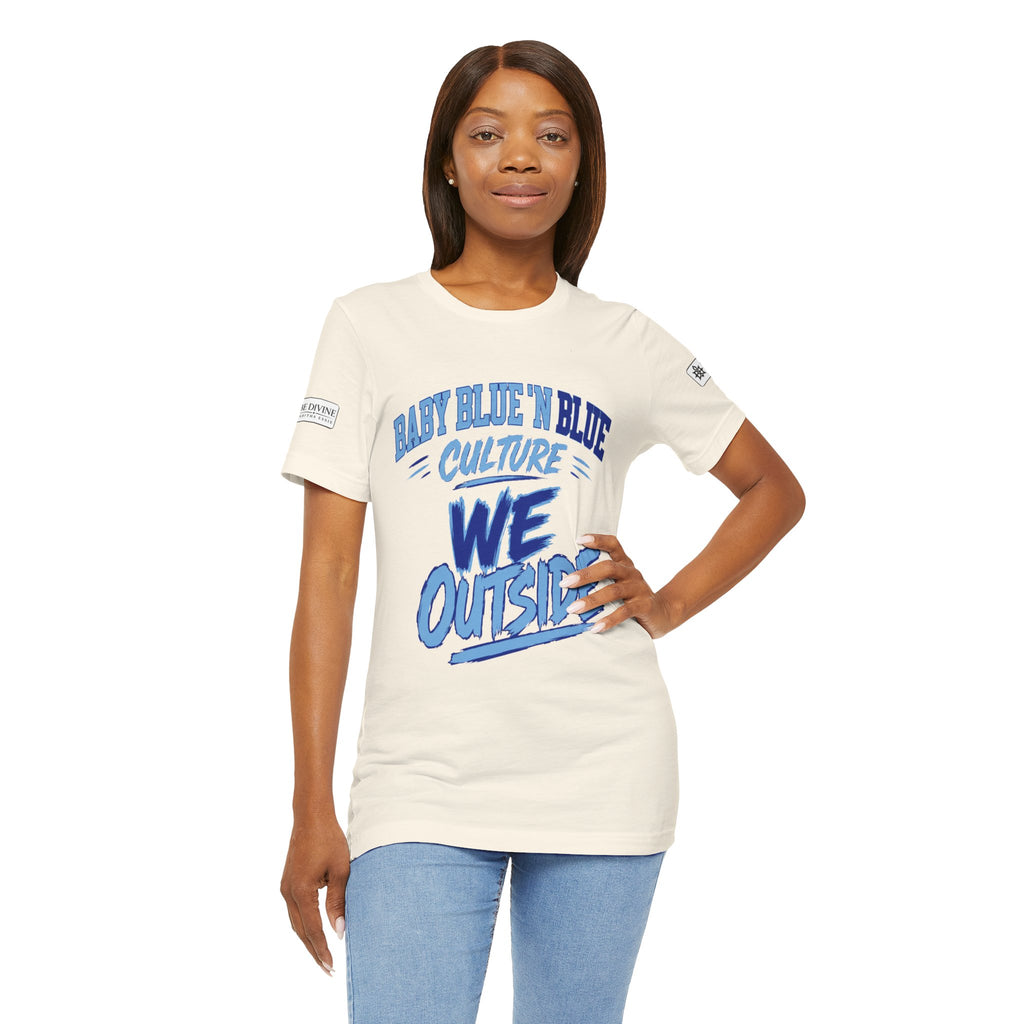 BE DIVINE™ Baby Blue 'N Blue Culture – We Outside Tee