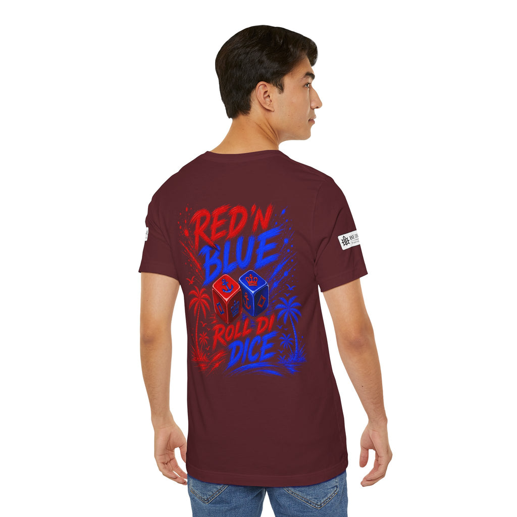 BE DIVINE™ Red ’N Blue Crown ’N Anchor Tee