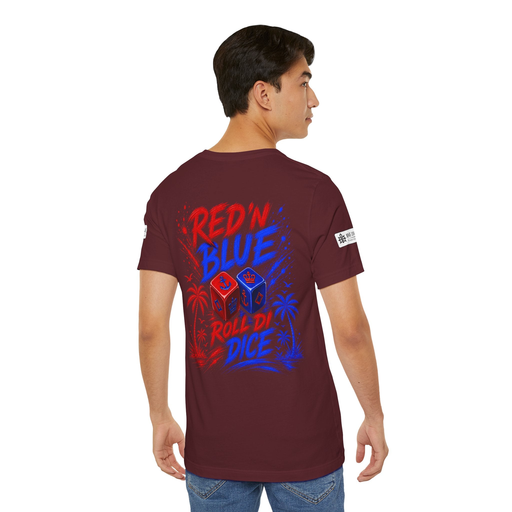 BE DIVINE™ Red ’N Blue Crown ’N Anchor Tee