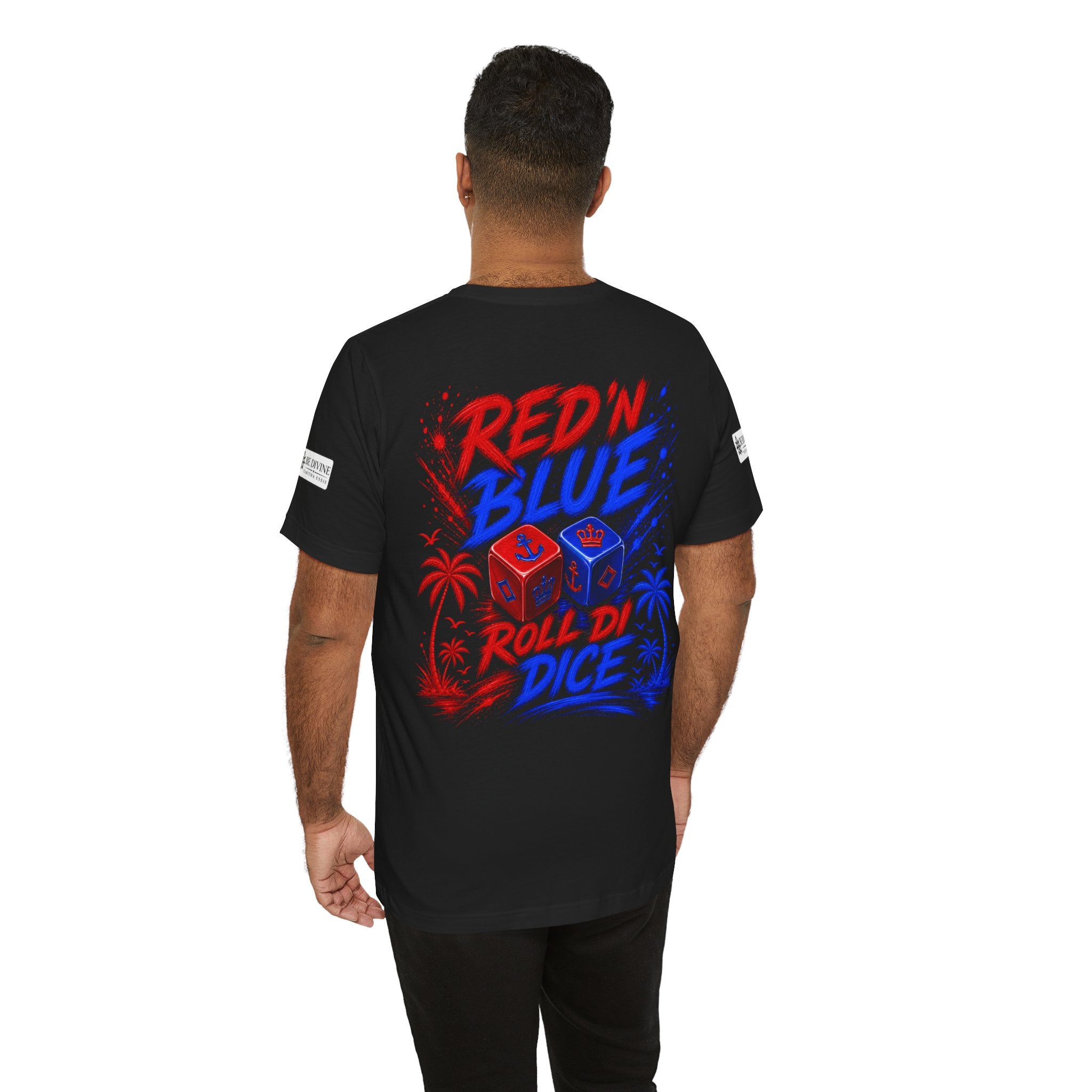 BE DIVINE™ Red ’N Blue Crown ’N Anchor Tee