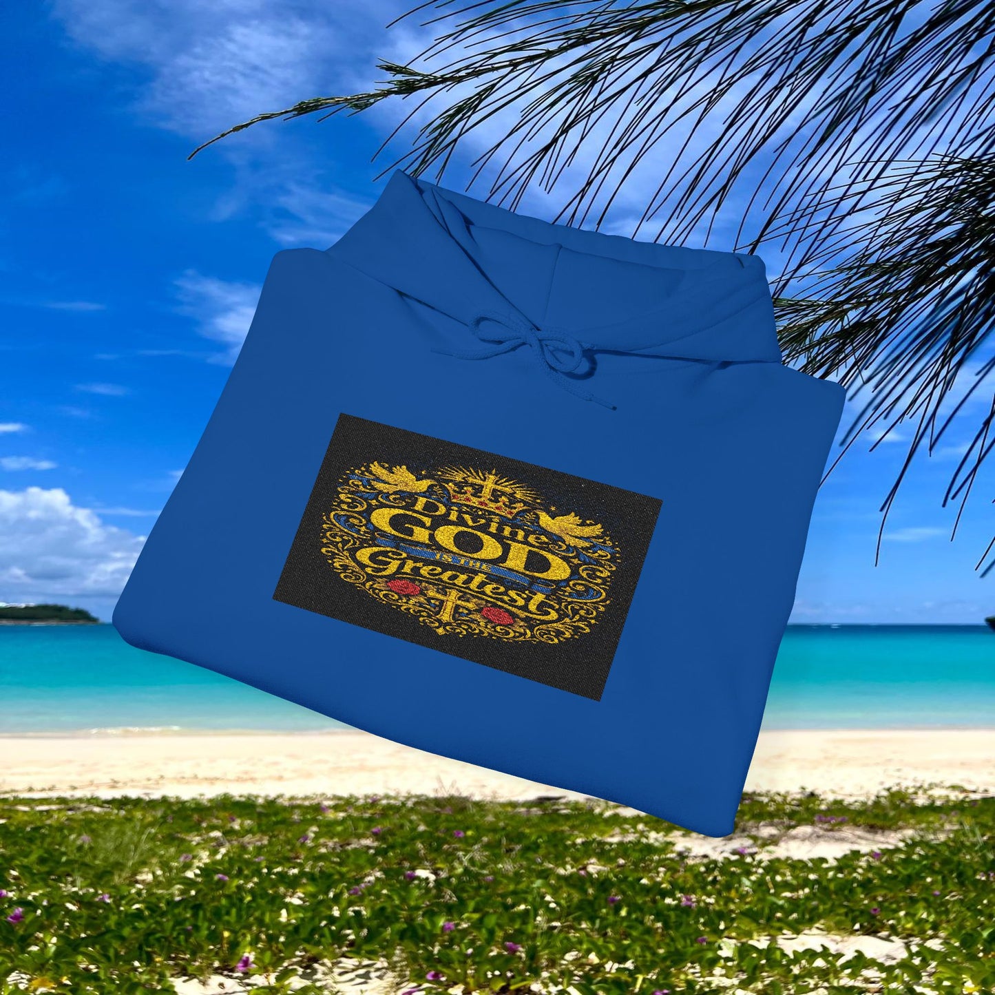 BE DIVINE™ “Divine God Is the Greatest” Embroidered Unisex Hoodie