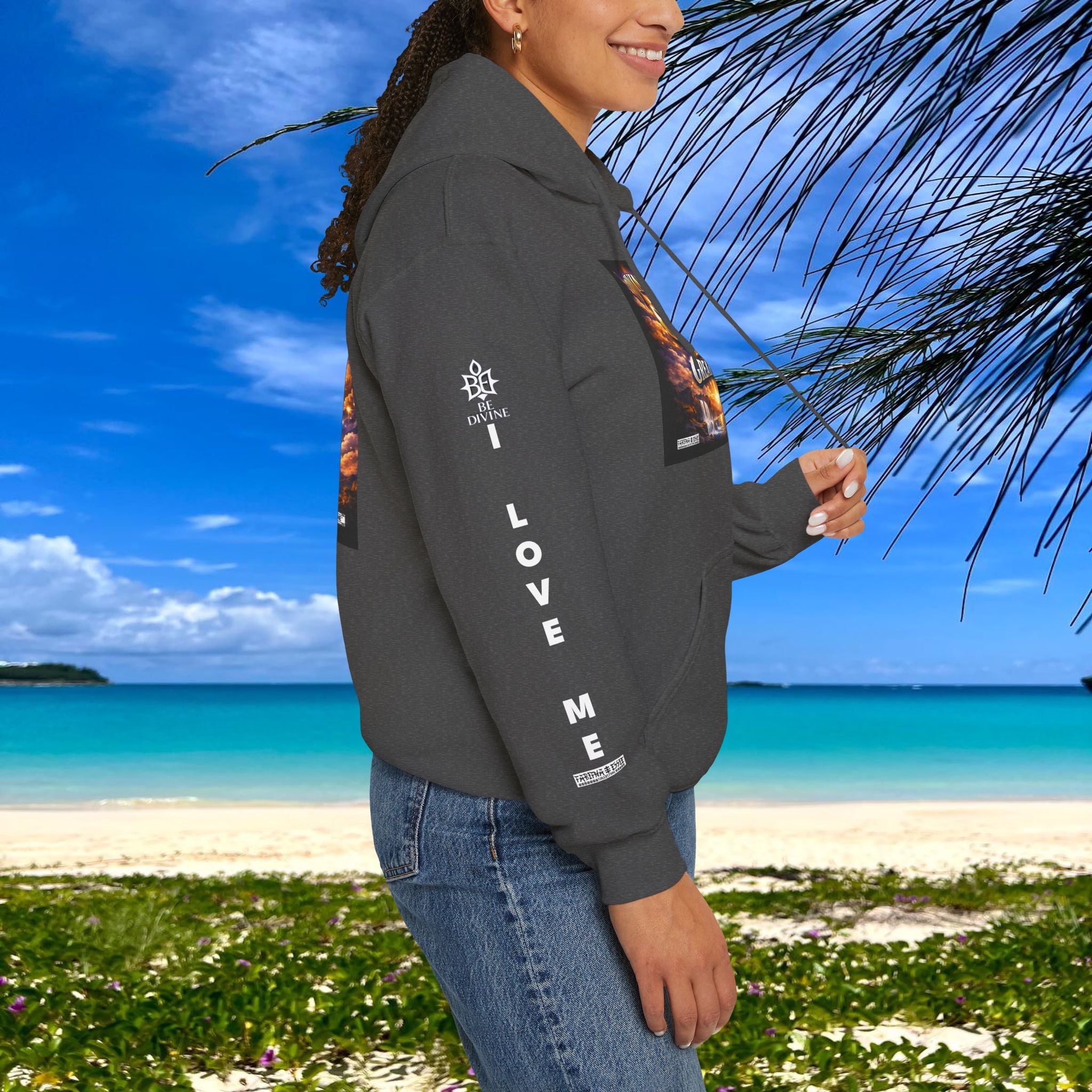 BE DIVINE™ Unisex Heavy Blend Hoodie – Divine God Is the Greatest Faith Statement Sweatshirt