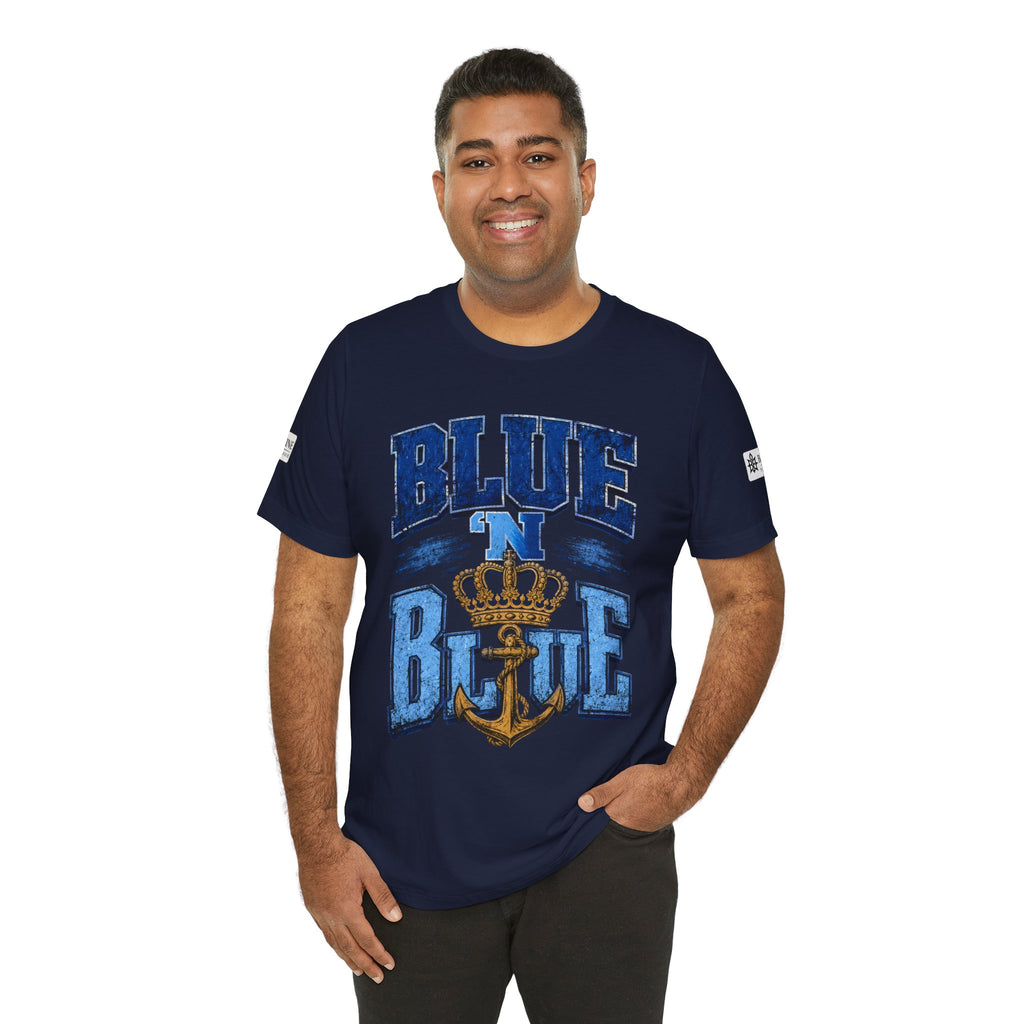 BE DIVINE™ BLUE 'N BLUE T-Shirt – Crown 'N Anchor Edition