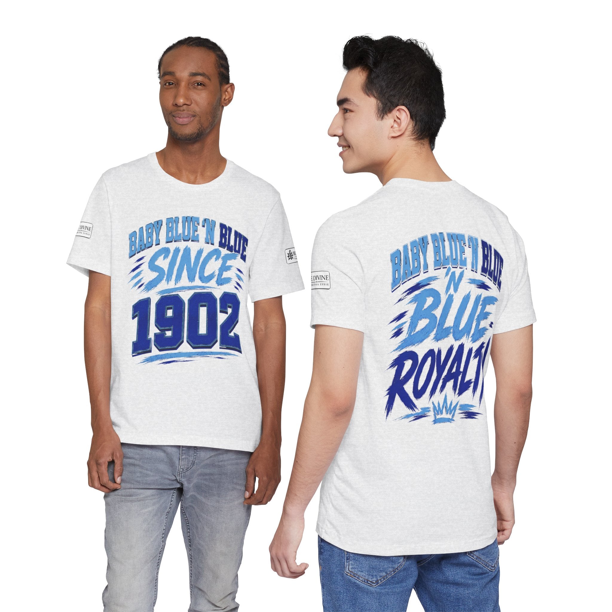 BE DIVINE™ Baby Blue 'N Blue Since 1902 Royalty Tee