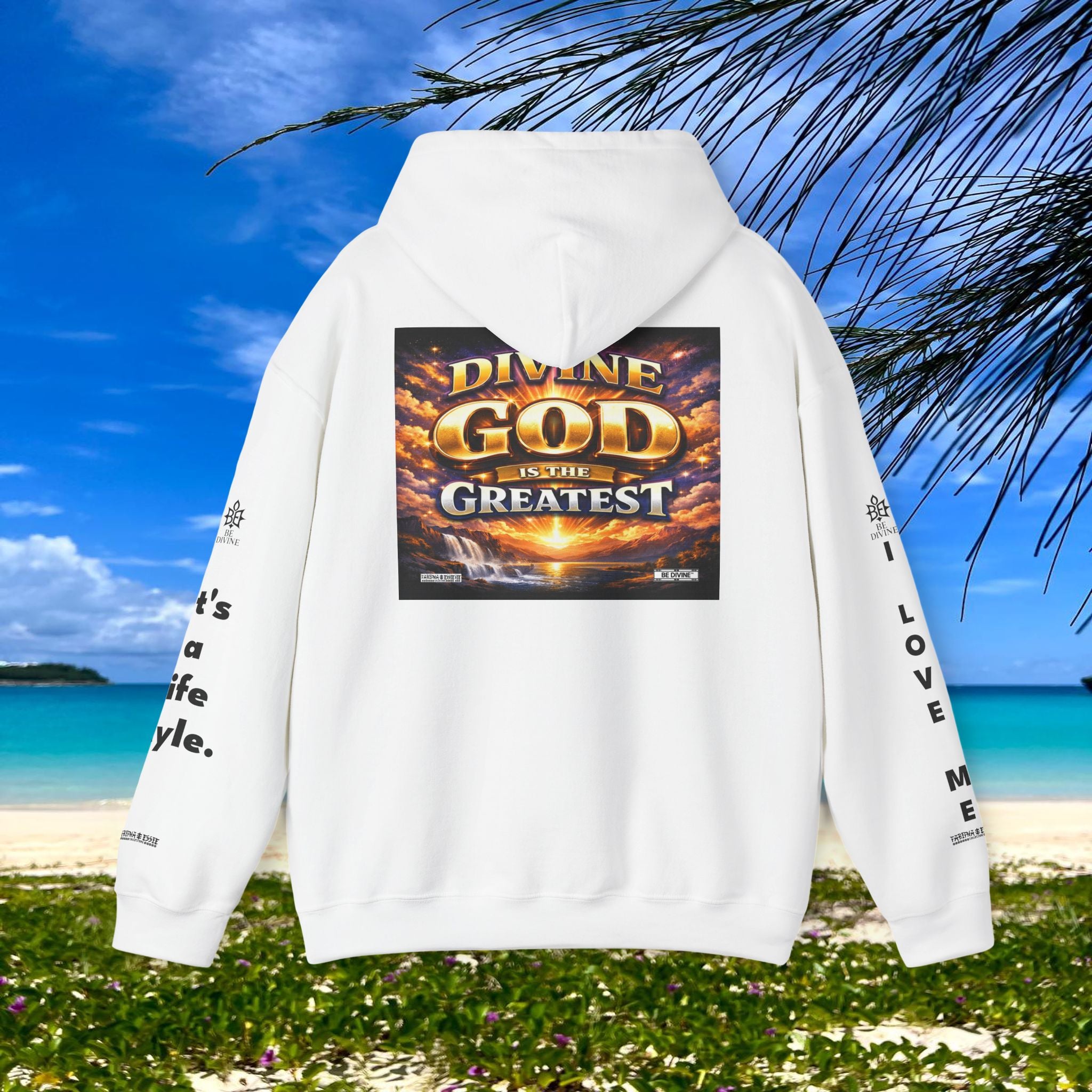 BE DIVINE™ Unisex Heavy Blend Hoodie – Divine God Is the Greatest Faith Statement Sweatshirt