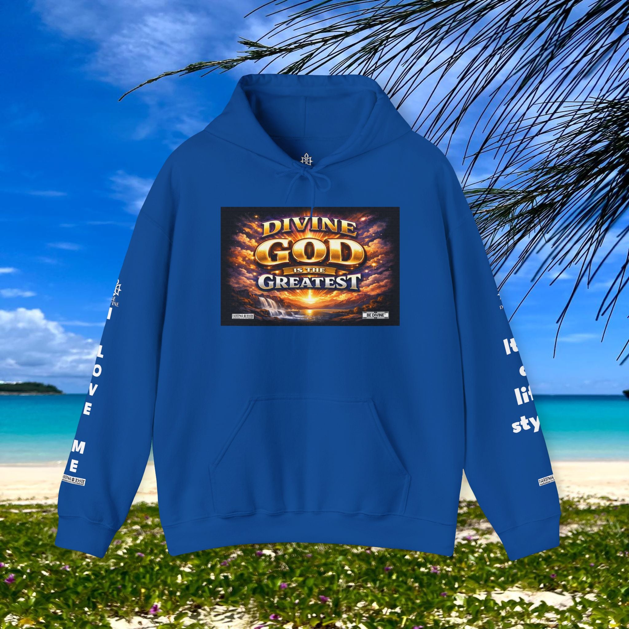 BE DIVINE™ Unisex Heavy Blend Hoodie – Divine God Is the Greatest Faith Statement Sweatshirt