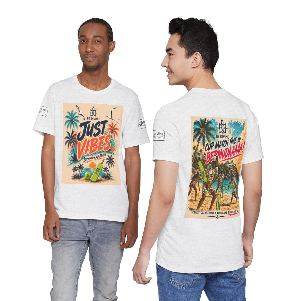 BE DIVINE™ Just Vibes Tee – Bermuda Cup Match Edition