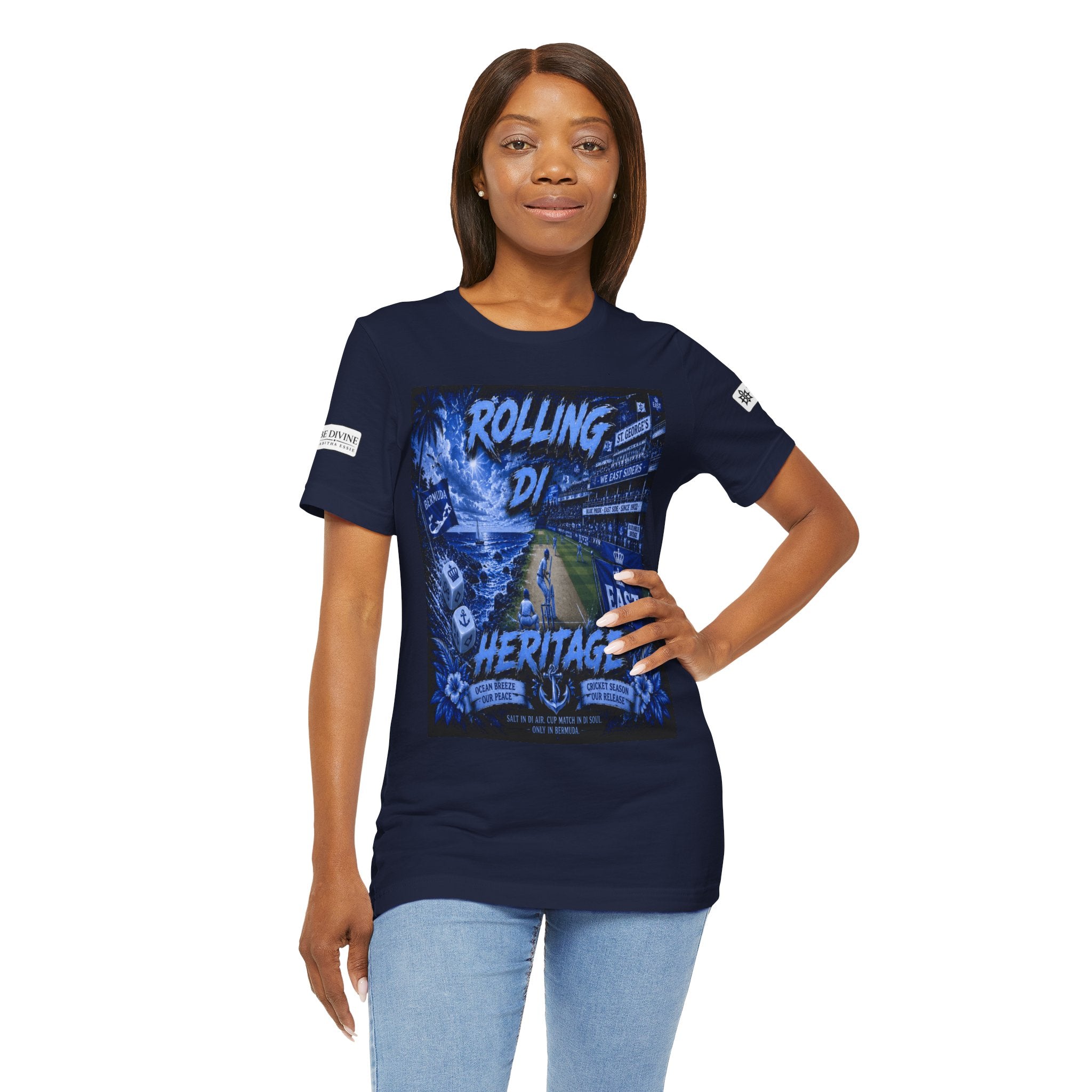 BE DIVINE™ Rolling Di Heritage – All I See Is Blue Vibes Heritage Tee