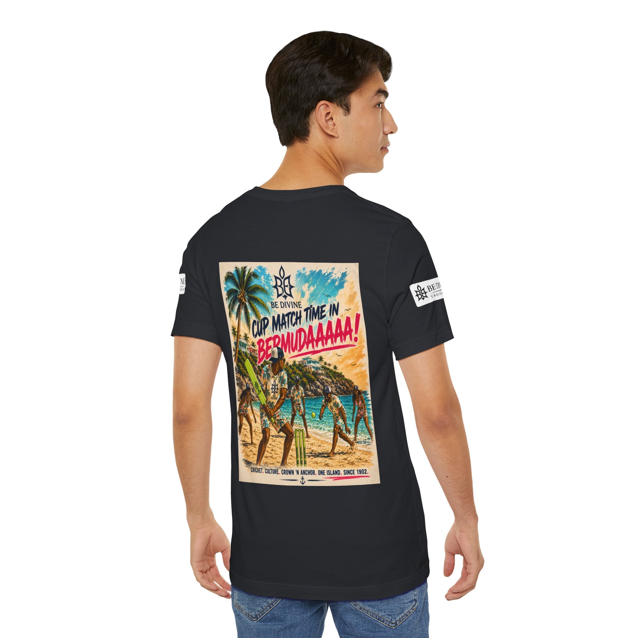 BE DIVINE™ Just Vibes Tee – Bermuda Cup Match Edition