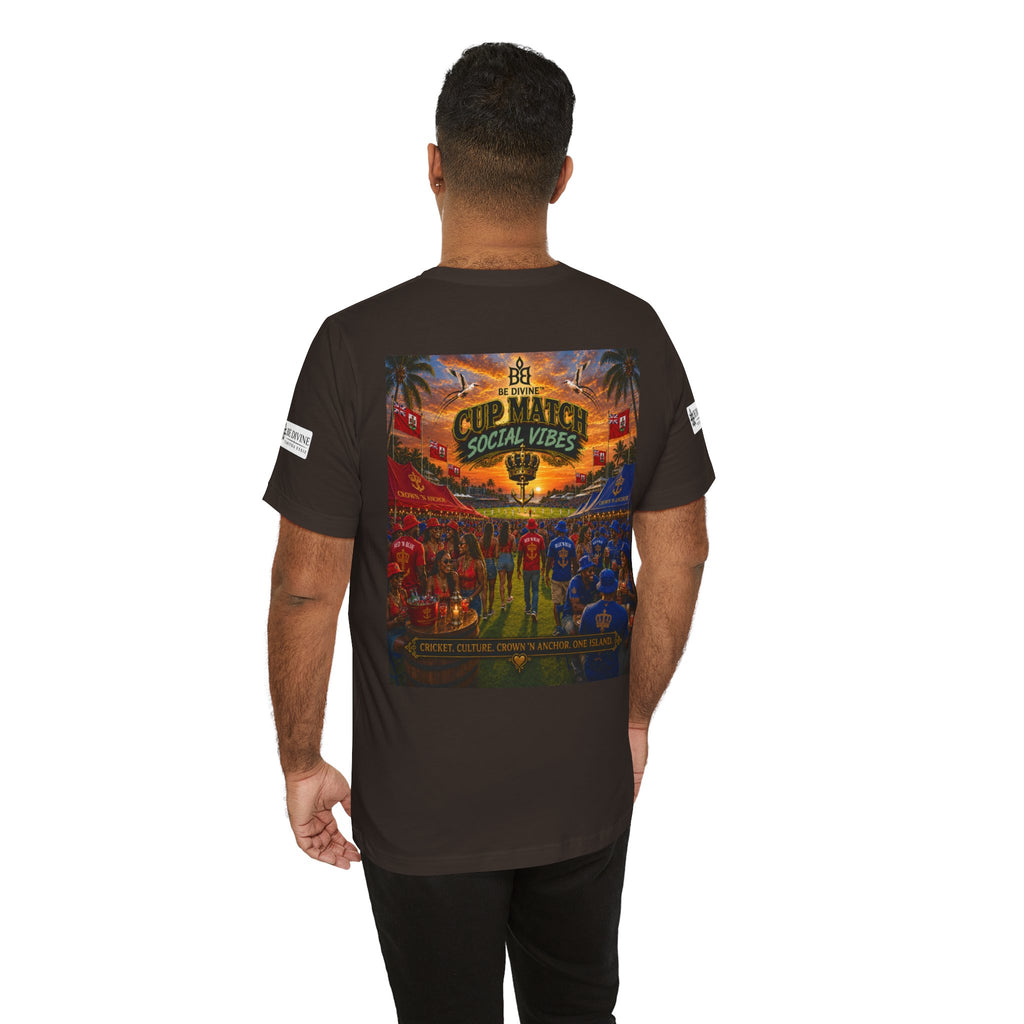 BE DIVINE™ Cup Match Social Vibes Tee – Crown 'N Anchor Edition