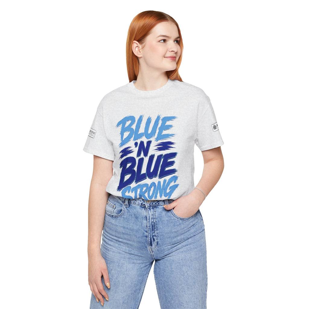 BE DIVINE™ Blue 'N Blue Strong Tee – Let's Gooo Baby Blue 'N Blue Edition