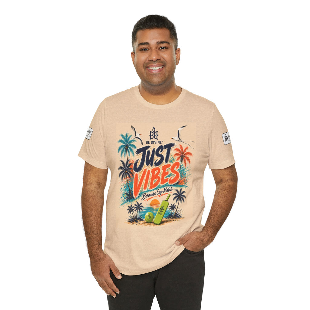 BE DIVINE™ Just Vibes Tee – Bermuda Cup Match Edition