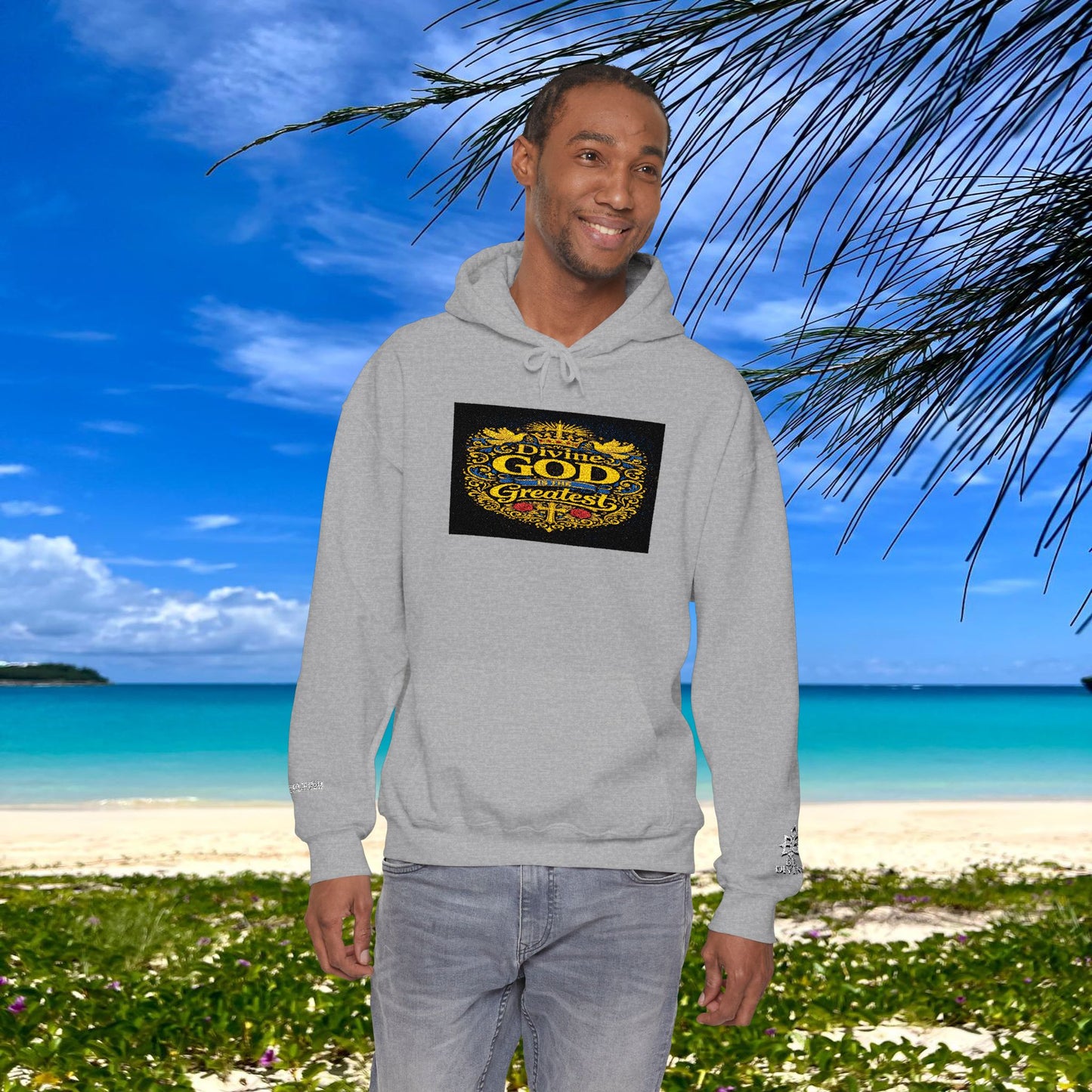 BE DIVINE™ “Divine God Is the Greatest” Embroidered Unisex Hoodie