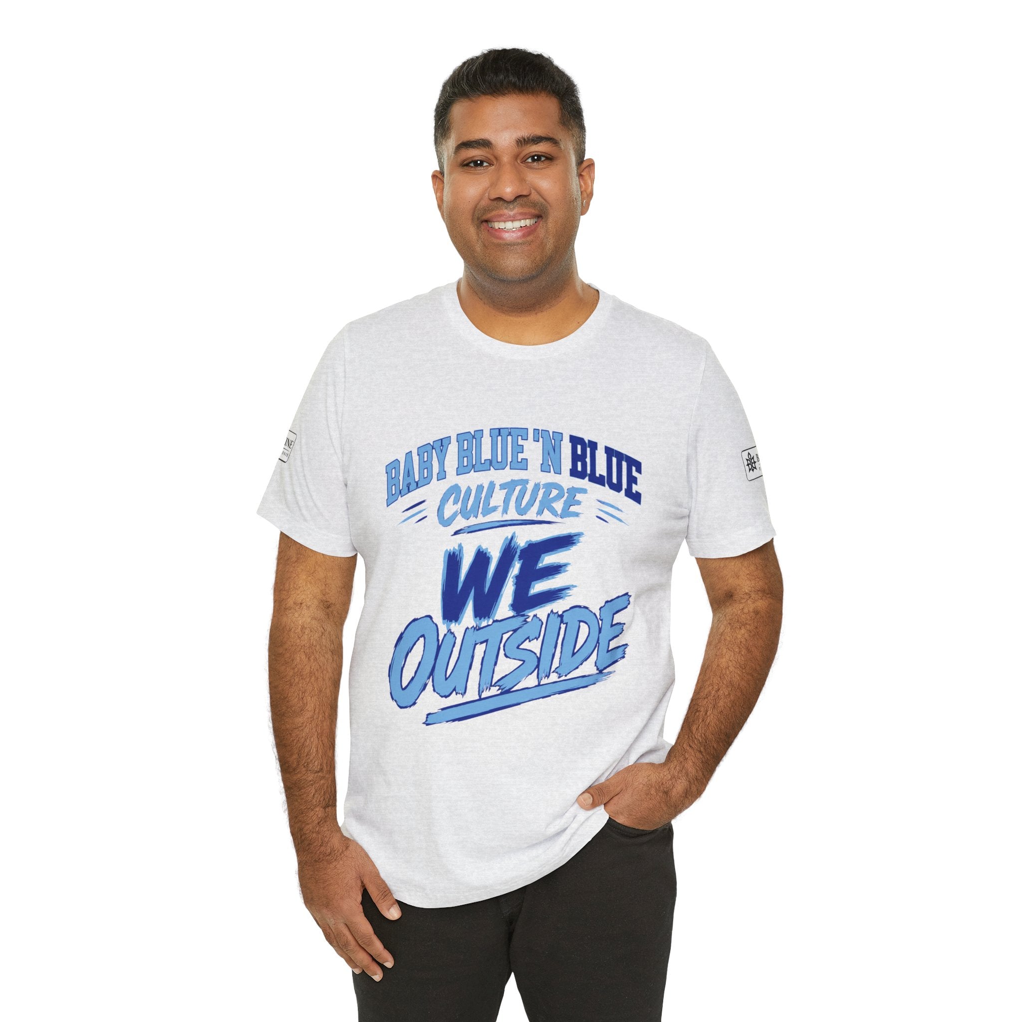 BE DIVINE™ Baby Blue 'N Blue Culture – We Outside Tee
