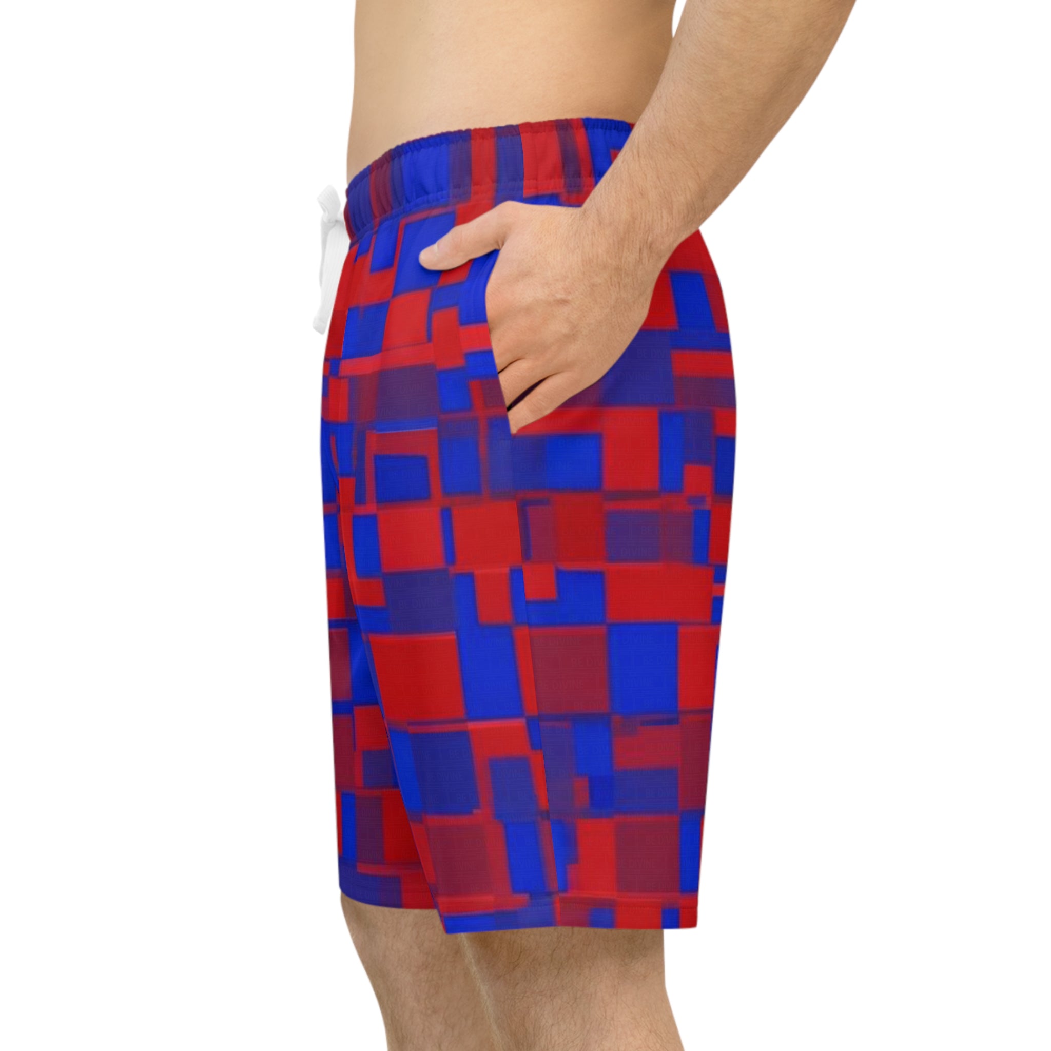 BE DIVINE™ Somerset Camo Block - One of One Cup Match Unisex Shorts by Tabitha Essie