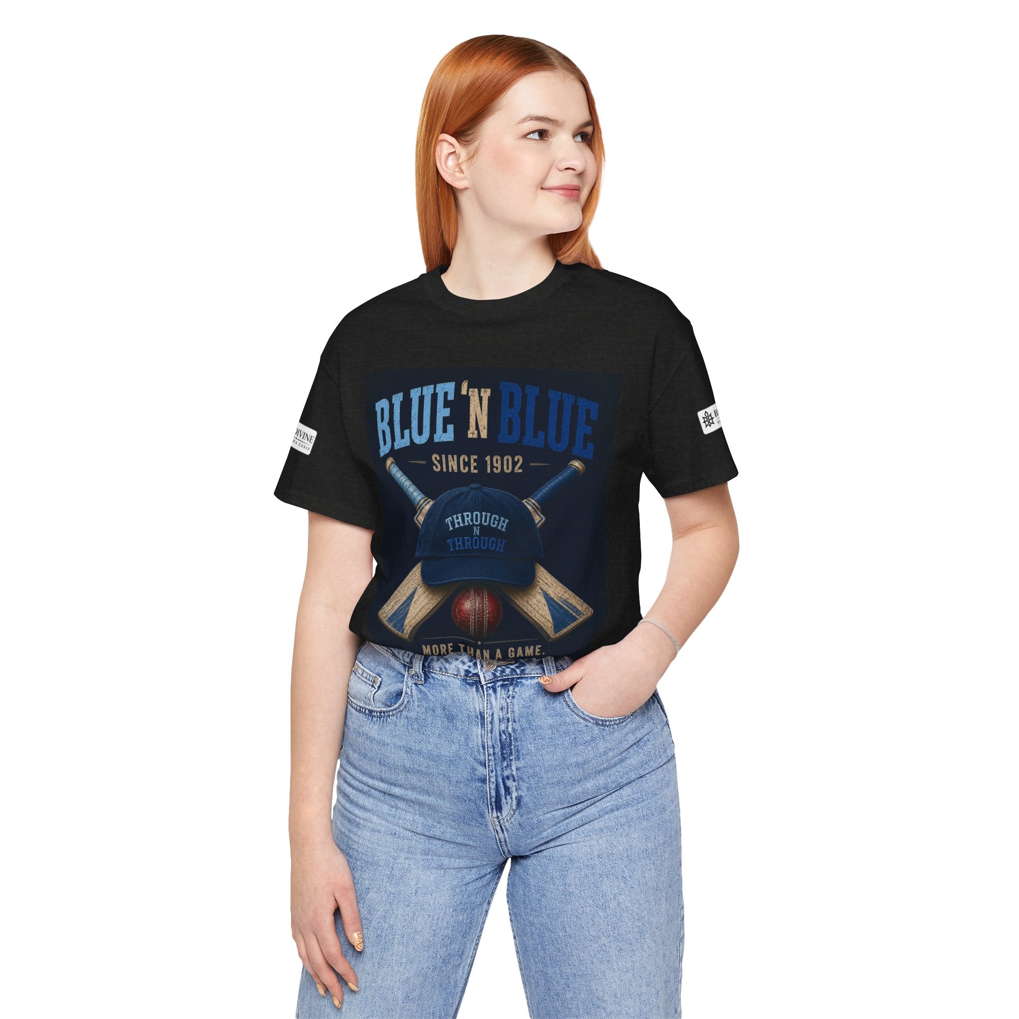 BE DIVINE™ Blue 'N Blue Since 1902 – Through 'N Through Heritage Tee