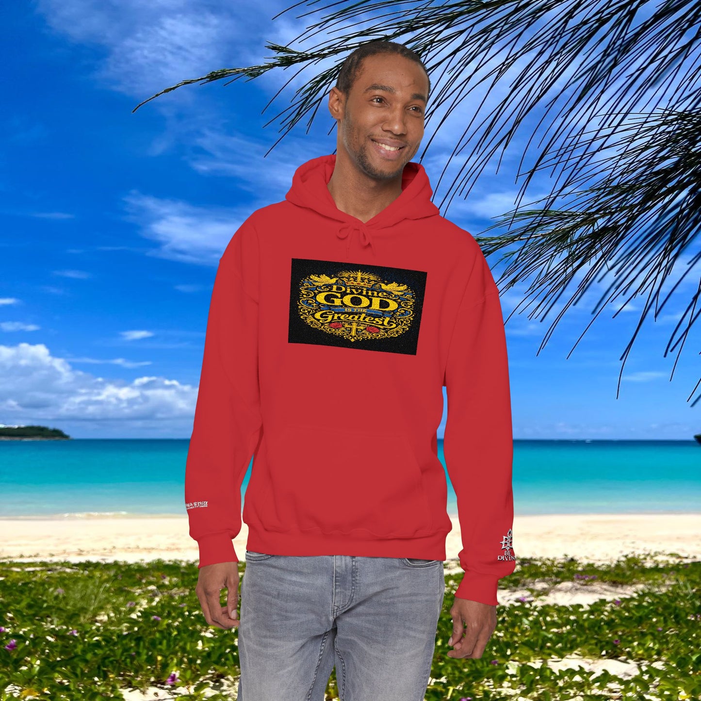 BE DIVINE™ “Divine God Is the Greatest” Embroidered Unisex Hoodie