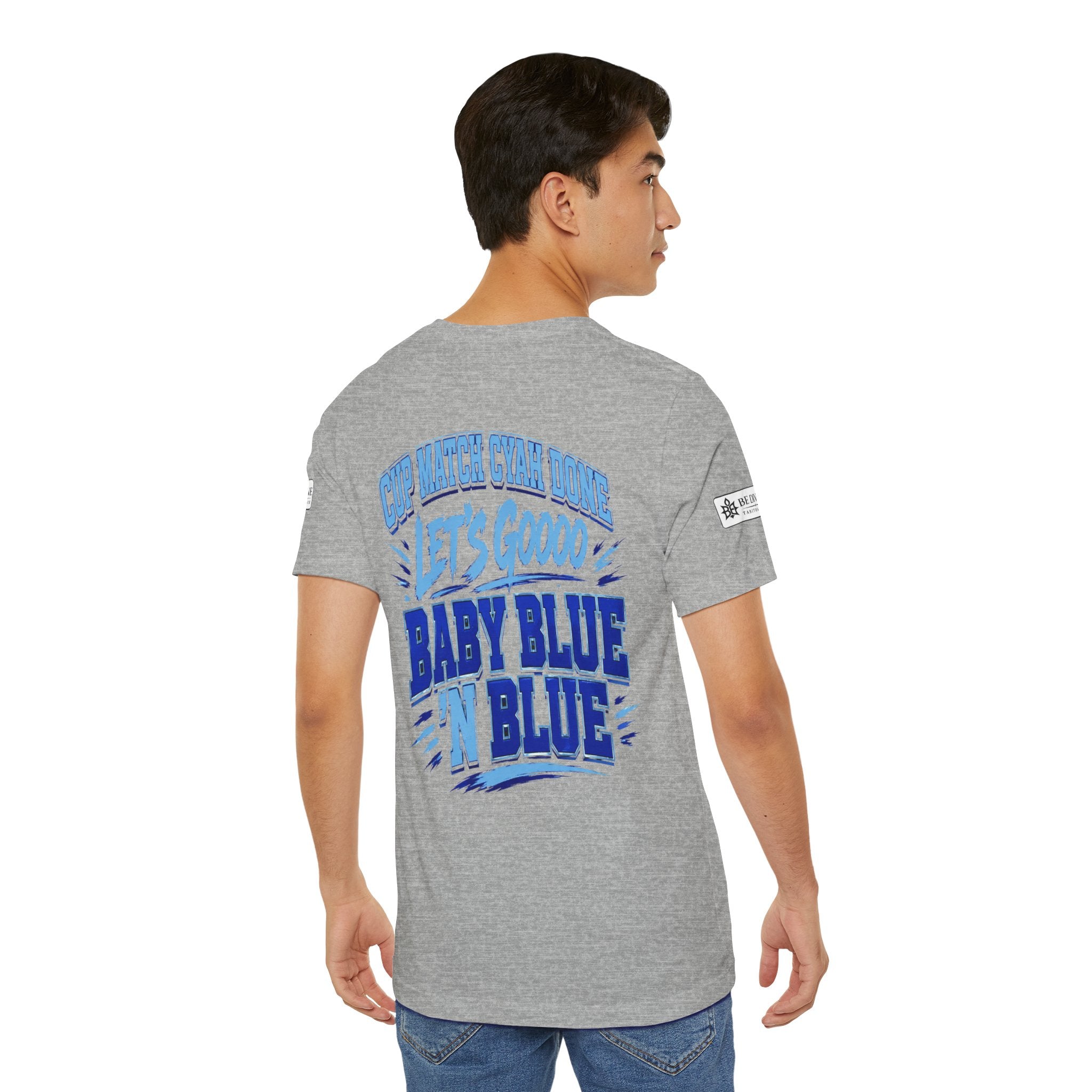 BE DIVINE™ Blue 'N Blue Strong Tee – Let's Gooo Baby Blue 'N Blue Edition