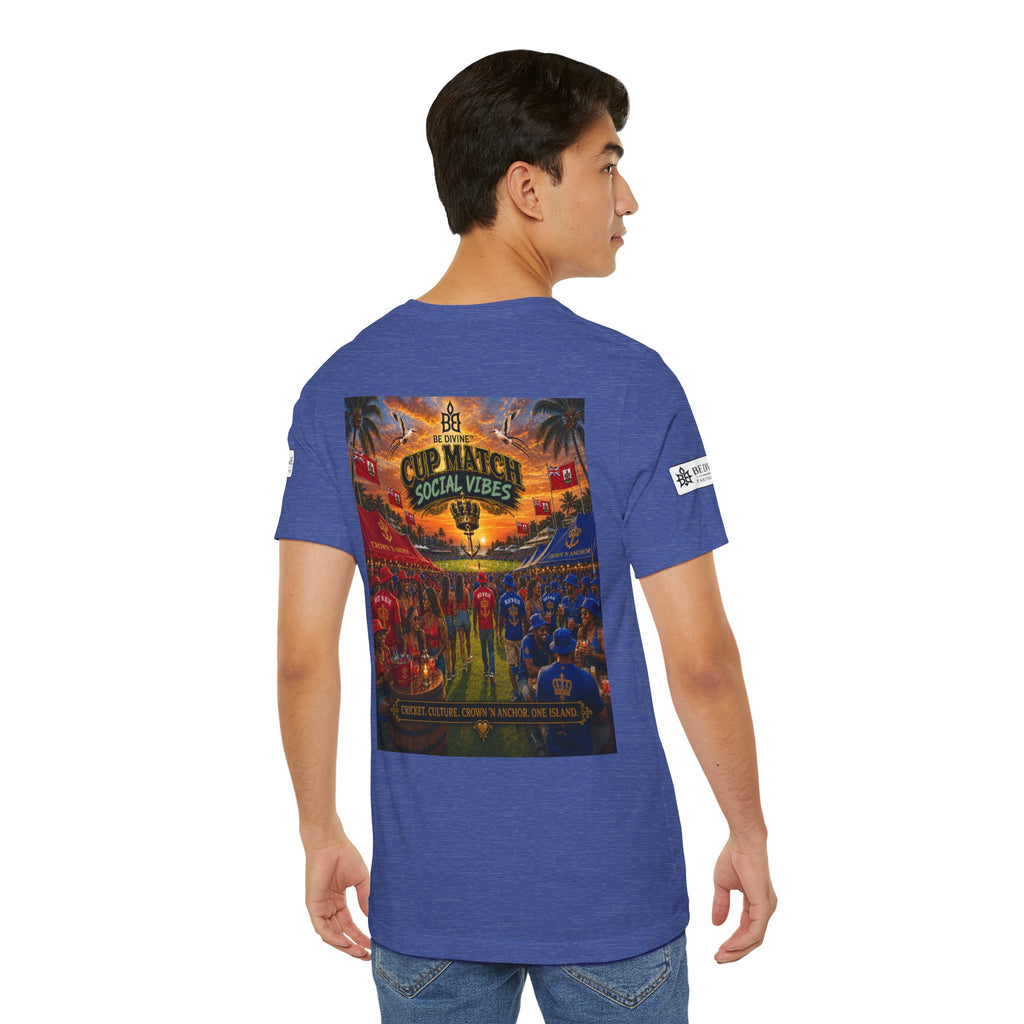 BE DIVINE™ Cup Match Social Vibes Tee – Crown 'N Anchor Edition